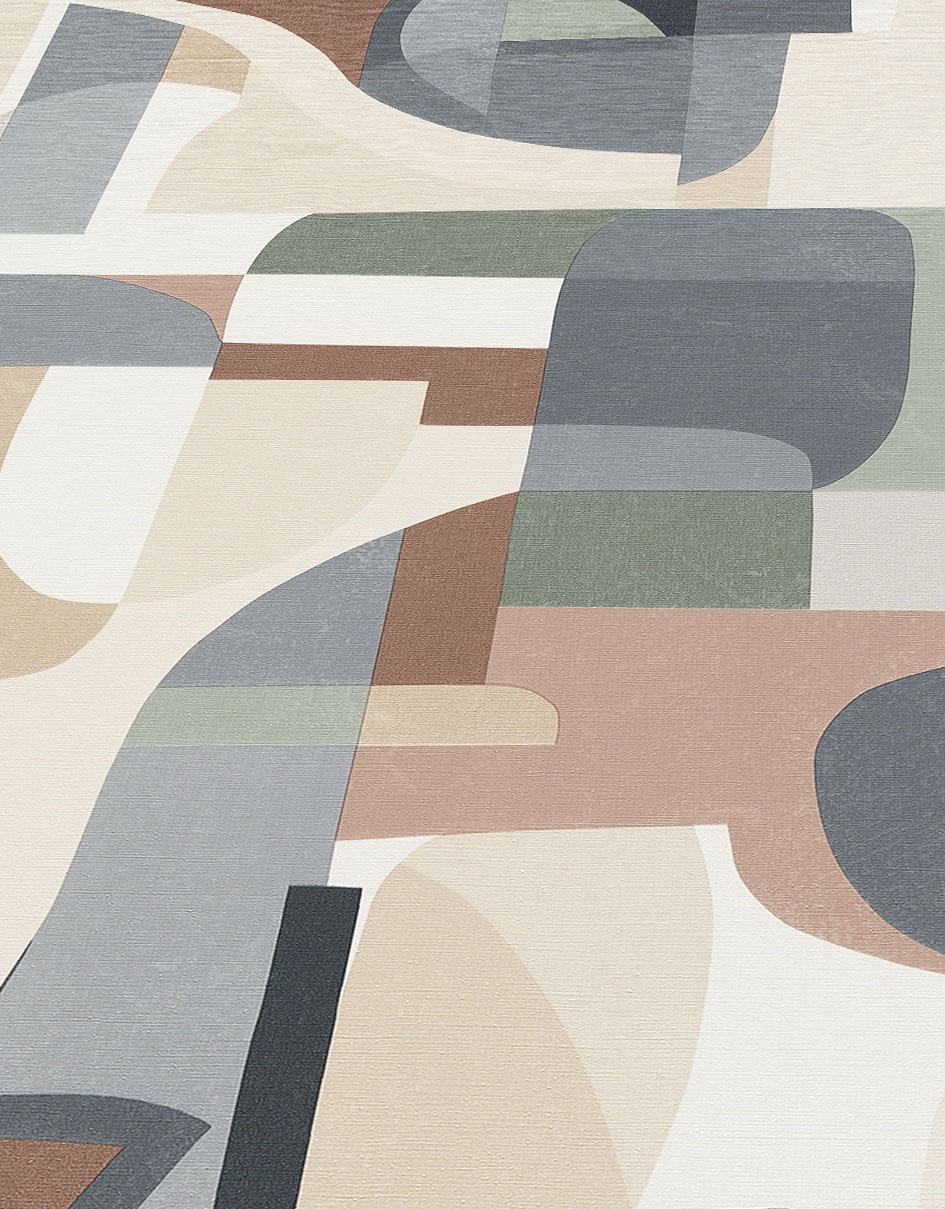 Erismann Vliestapete »Vliestapete FRAGMENT« Retro | abstrakt | geometrisch | kontrastfarbene Details | mehrfarbig leicht strukturiert Phthalate frei