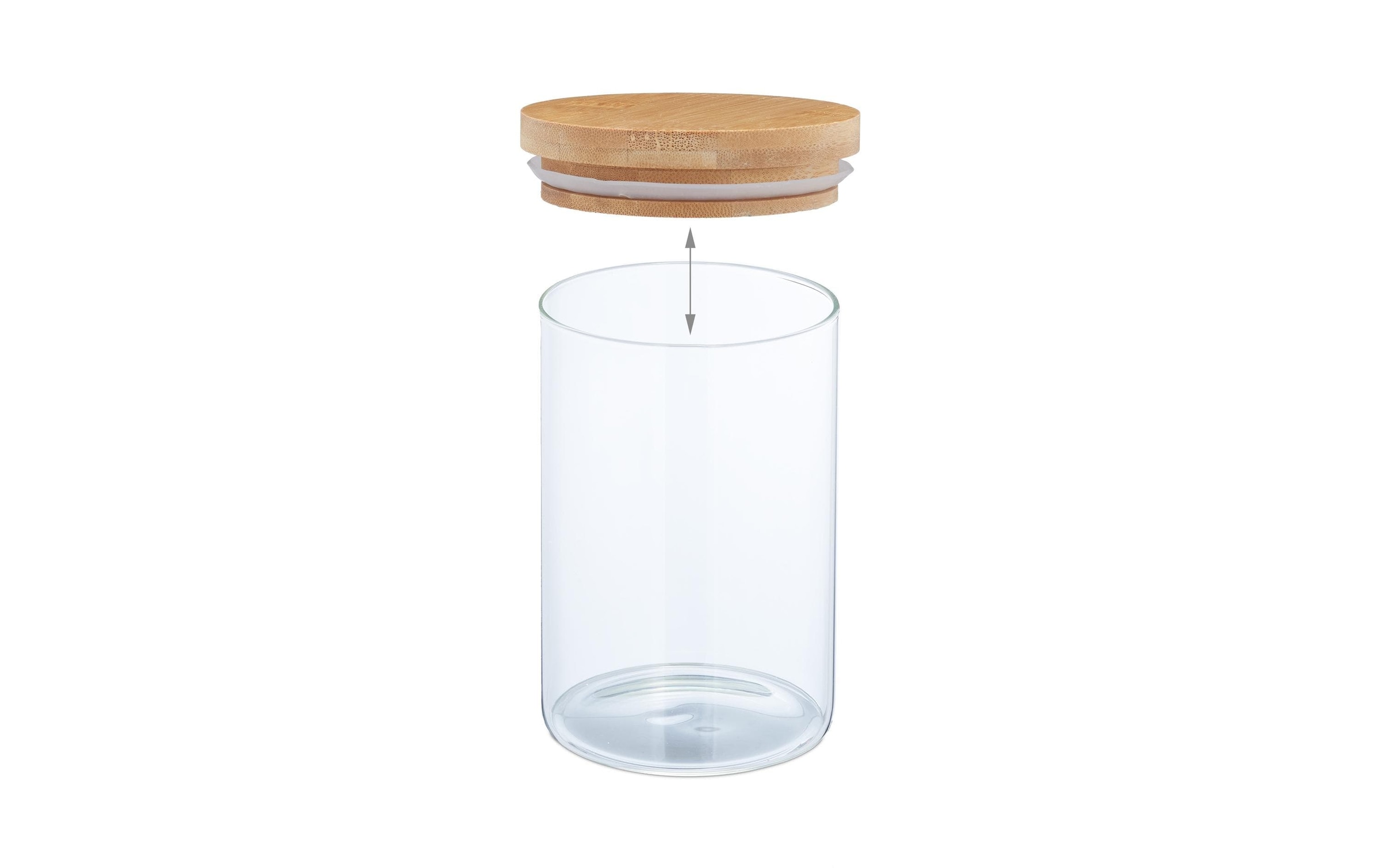 relaxdays Bocal à provisions »0.8 l« compatible lave-vaisselle
