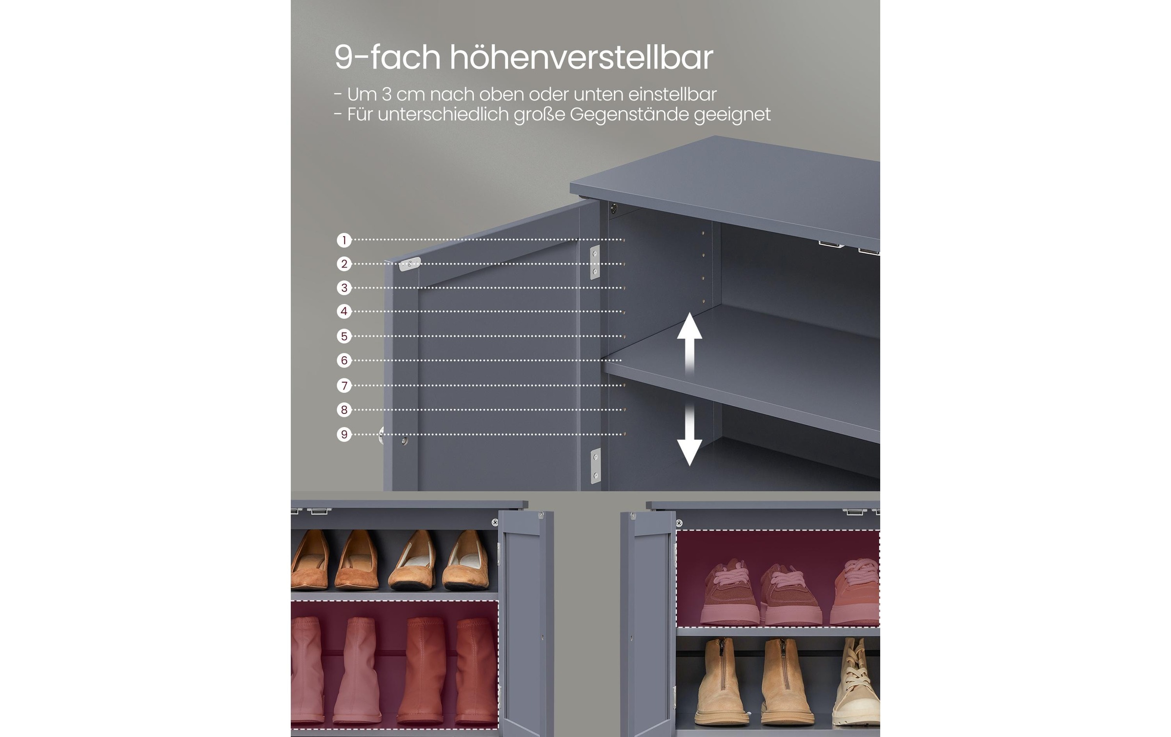 VASAGLE Schuhschrank »Landhausstil«