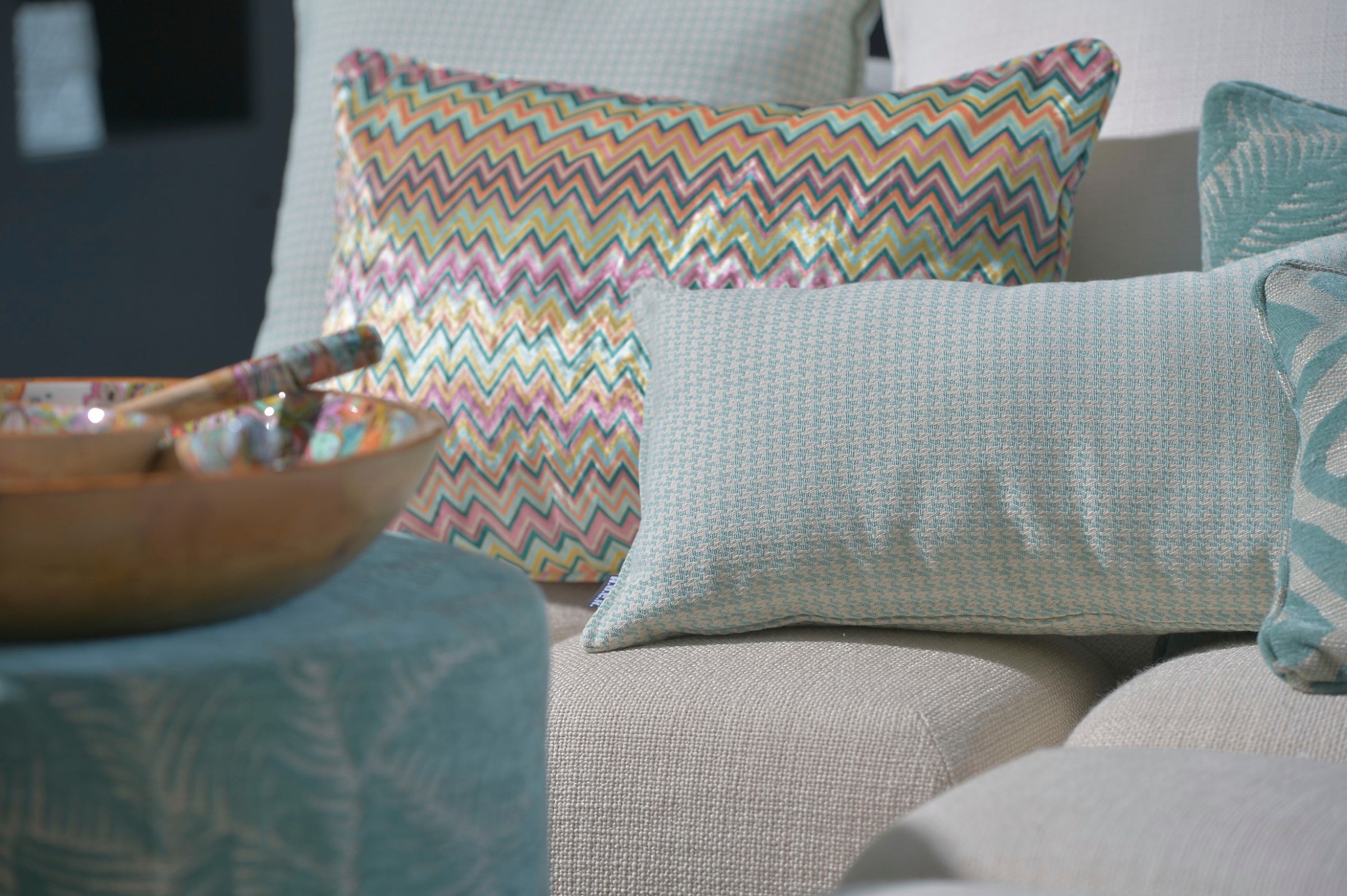 H.O.C.K. Coussin décoratif »Bobo« mit Jaquard-Struktur, Kissenhülle mit Füllung, 1 Stück