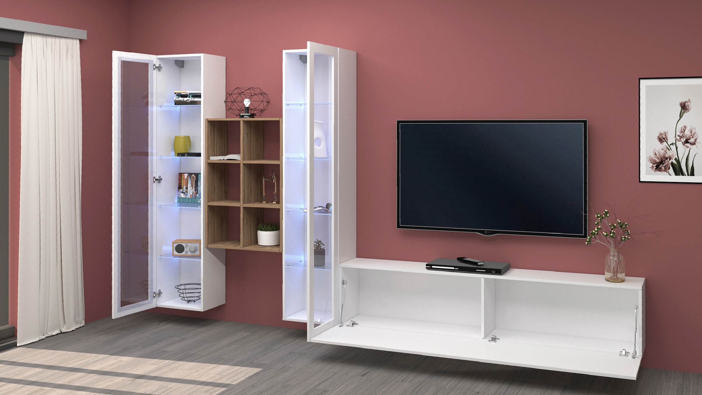 Home affaire Wohnwand »Maruska« 1 Stk. tlg.