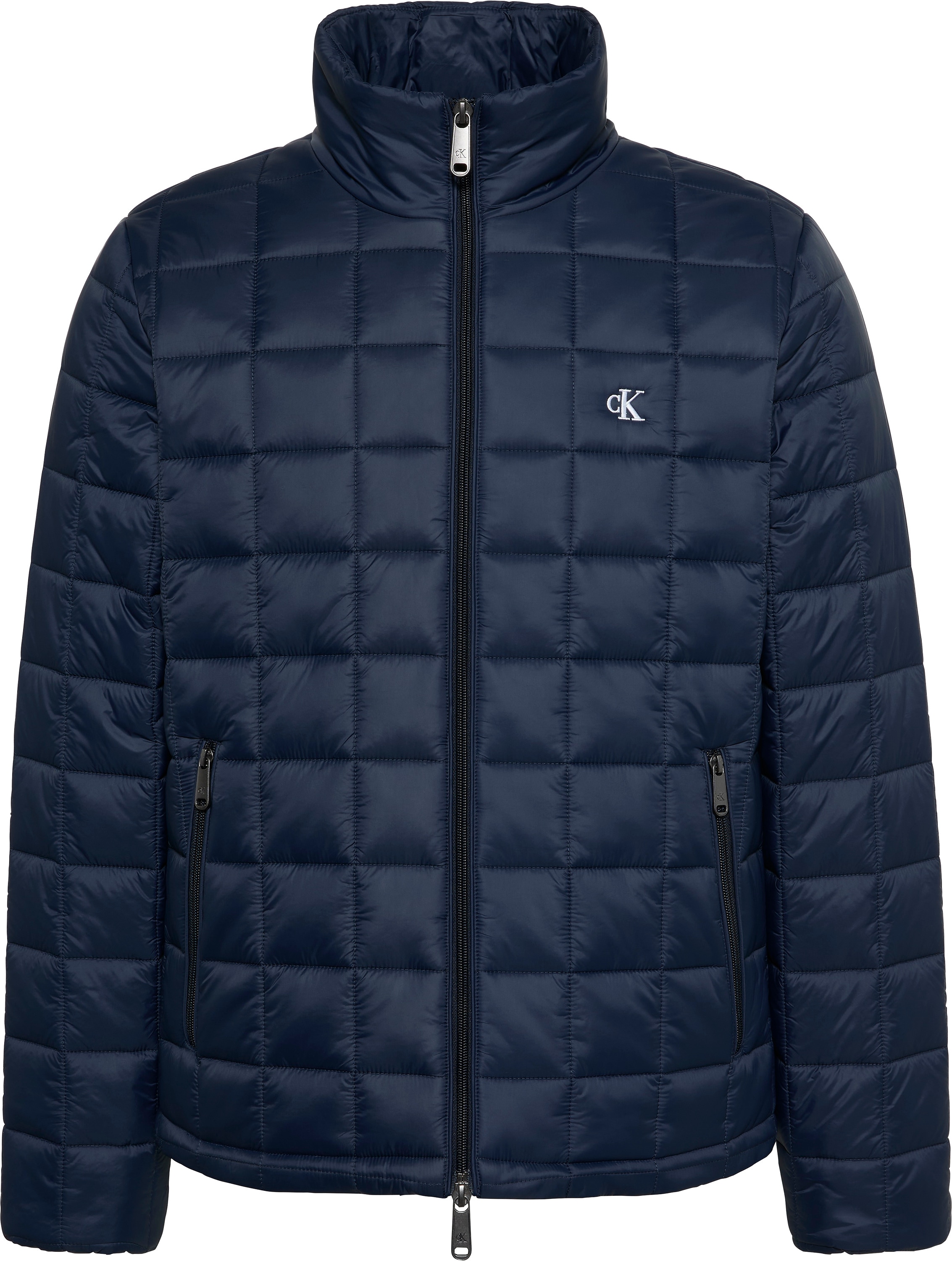 Calvin Klein Jeans Veste matelassée Col montant, fermeture éclair 2 voies, matelassage tendance
