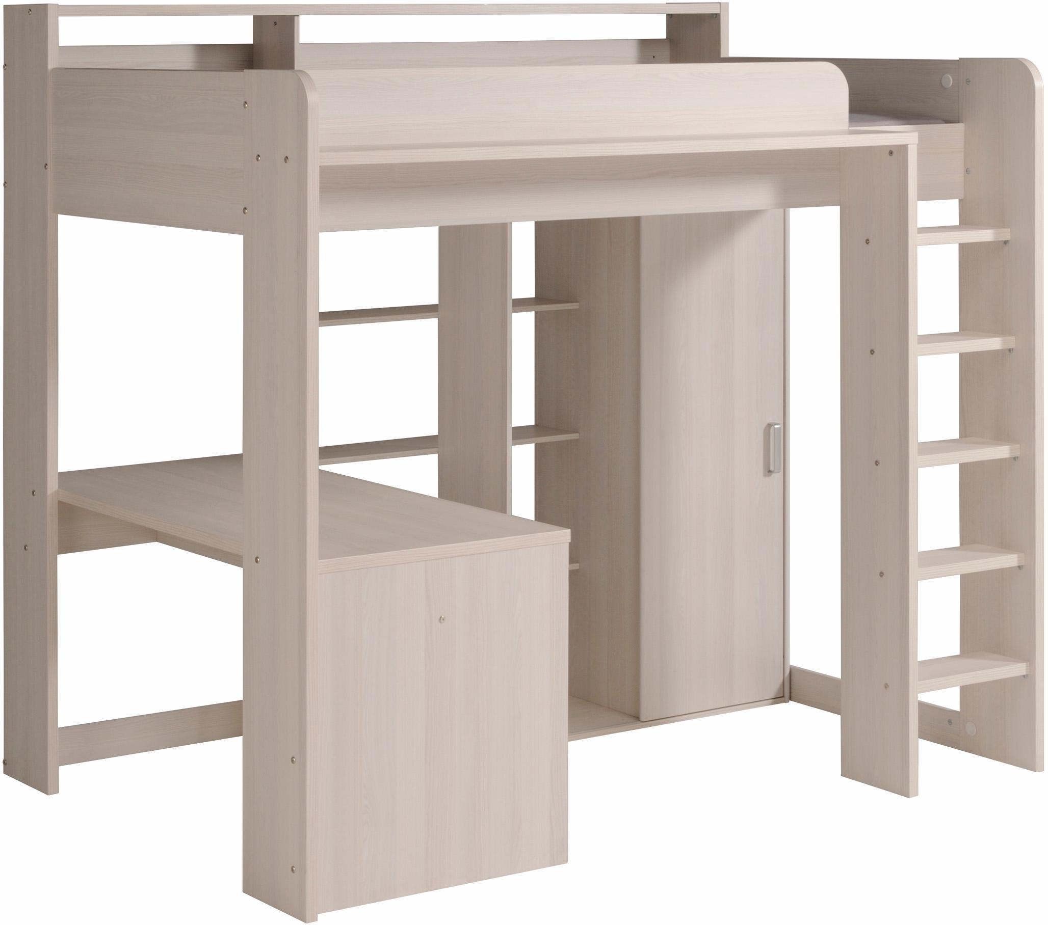 Image of Parisot Hochbett »Higher«, inkl. Schrank, Schreibtisch und Regal bei Ackermann Versand Schweiz