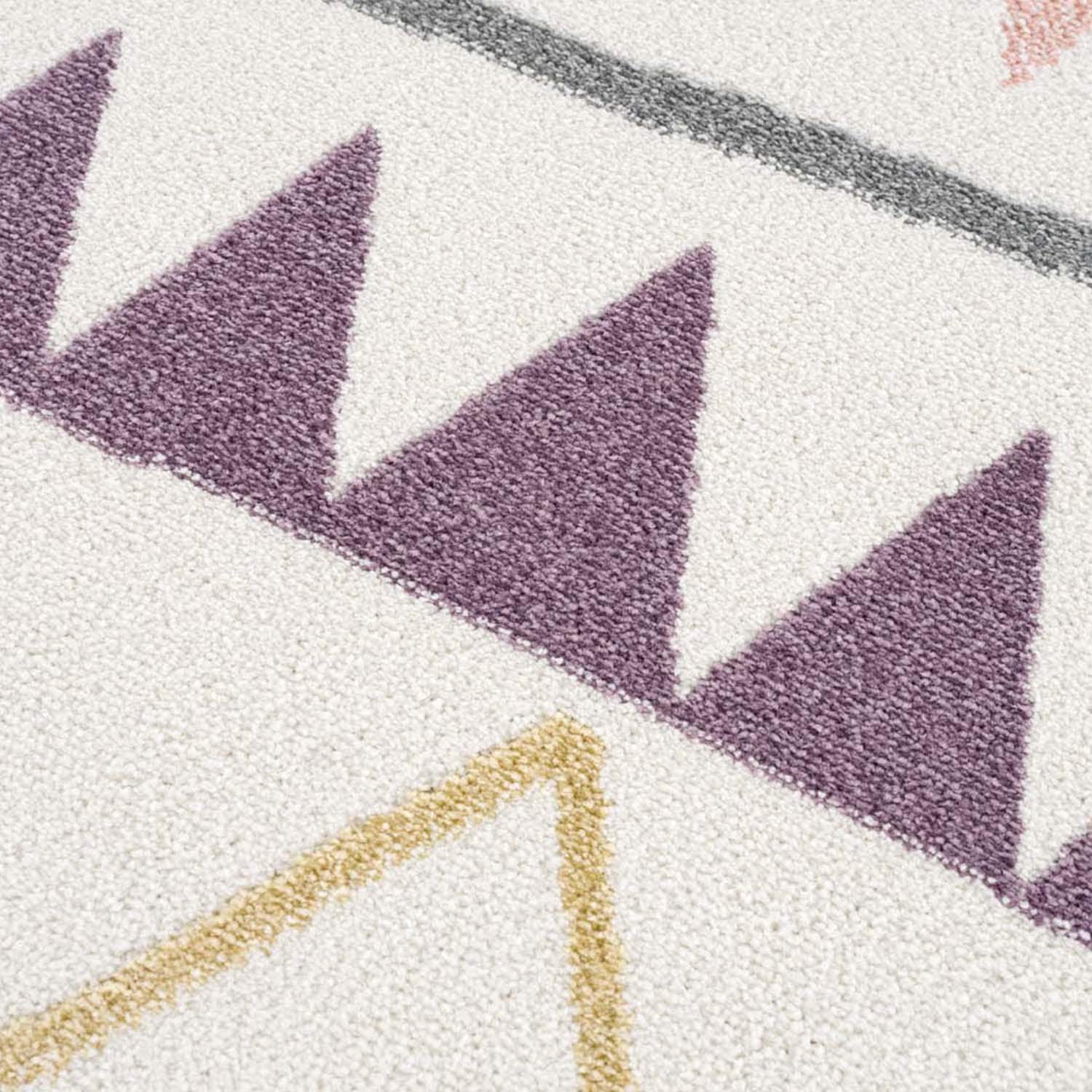 Carpet City Kinderteppich »Anime9382«, rechteckig, 11 mm Höhe, Spielteppich, Zickzack, Weicher Flor, Pflegeleicht, Kinderzimmer