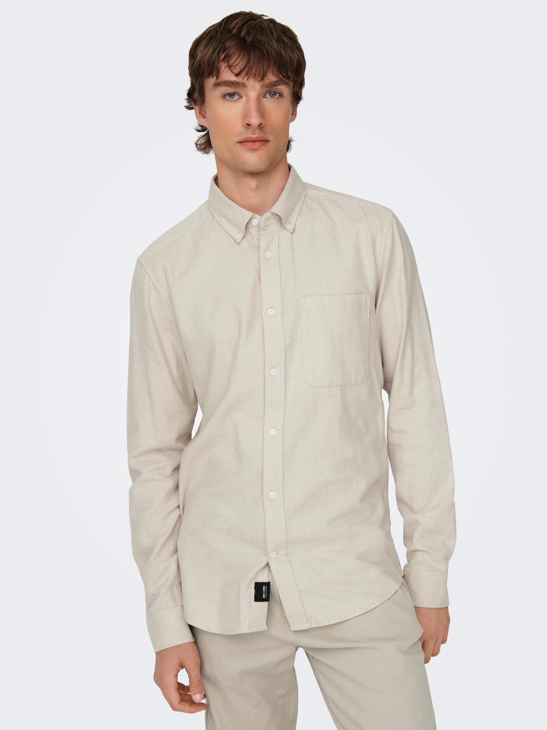 Langarmhemd »ONSGUDMUND SLIM 1-PKT SOLID SHIRT NOOS«