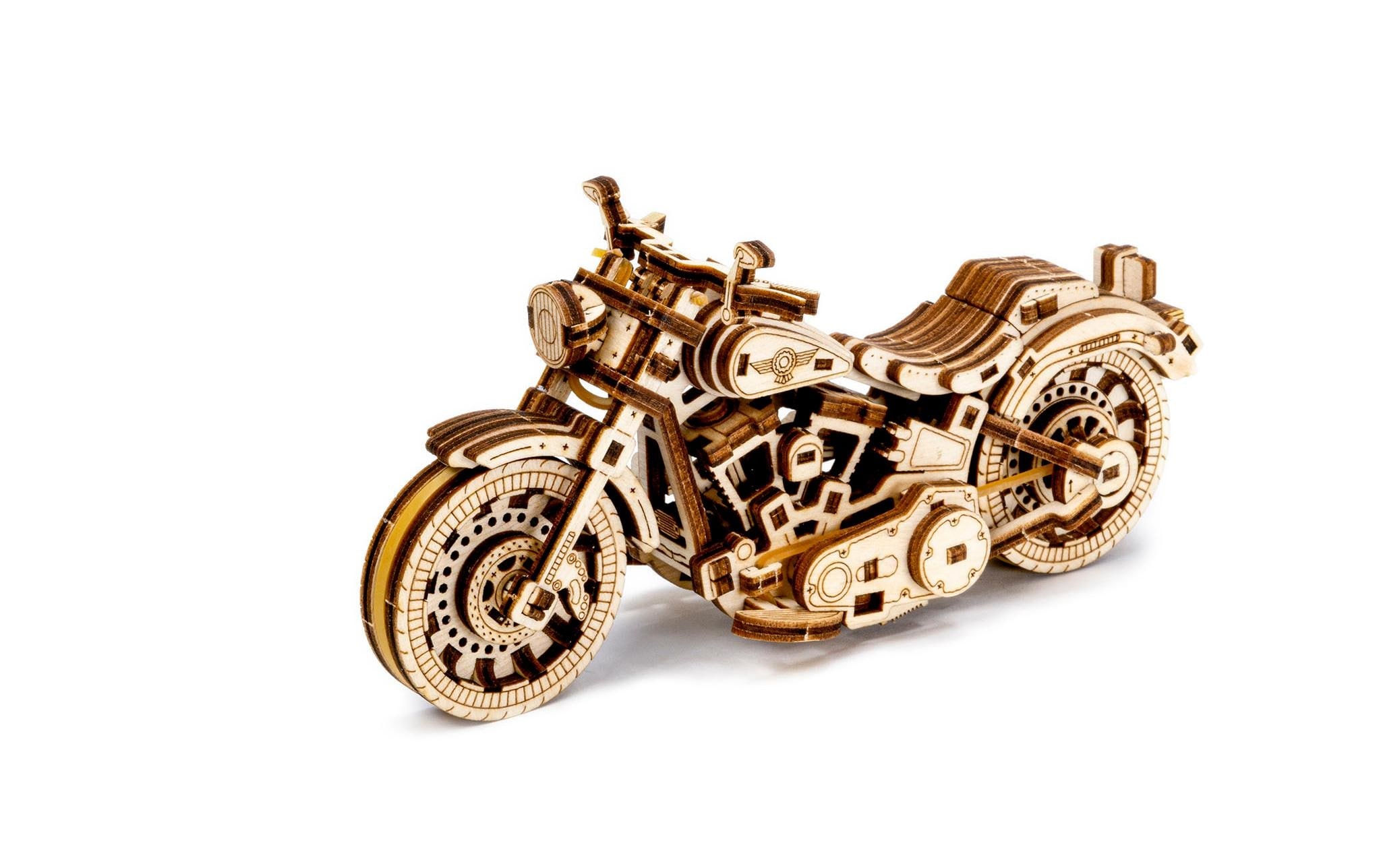 Revell® Modellbausatz »Revell Tiny Adventures, Cruiser V-Twin, Motorrad-Bausatz aus Holz« 1:13 Made in Europe
