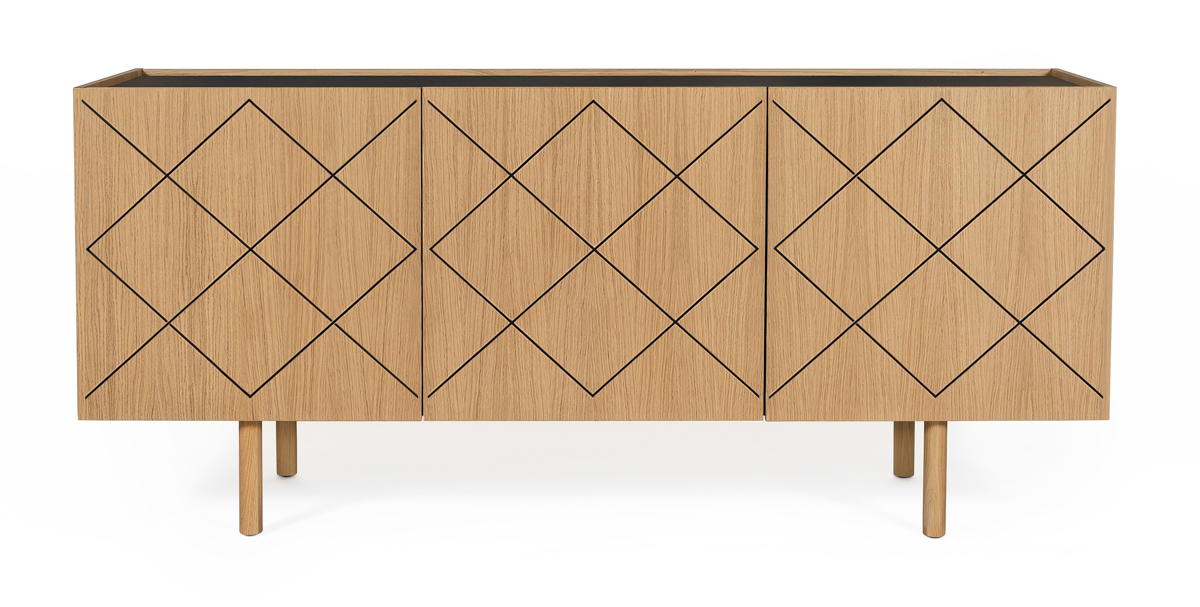 Woodman Kommode Holzfurnier aus Eiche, Skandinavisches Design, FSC-zertifiziert