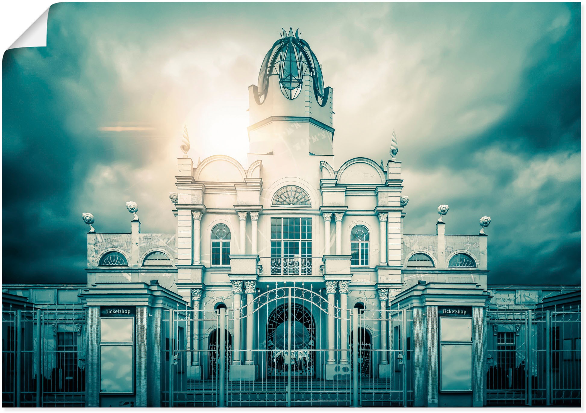 Image of Artland Wandbild »Schloss vom Freizeitpark Belantis«, Gebäude, (1 St.), in vielen Grössen & Produktarten - Alubild / Outdoorbild für den Aussenbereich, Leinwandbild, Poster, Wandaufkleber / Wandtattoo auch für Badezimmer geeignet bei Ackermann Versand Sch