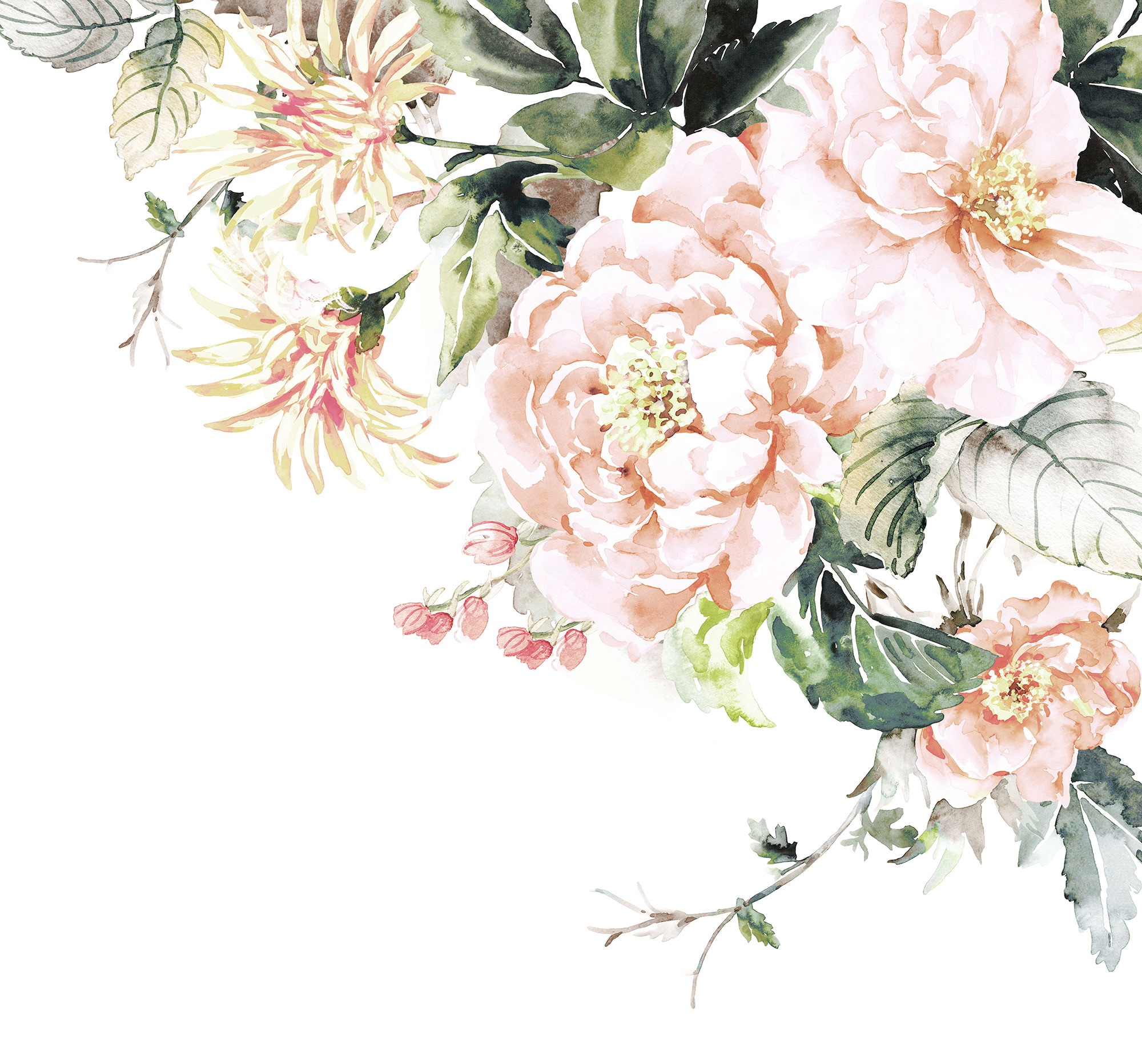 Image of Komar Fototapete »Vliestapete Nasrin«, bedruckt-geblümt-floral-realistisch, 300 x 280 cm bei Ackermann Versand Schweiz