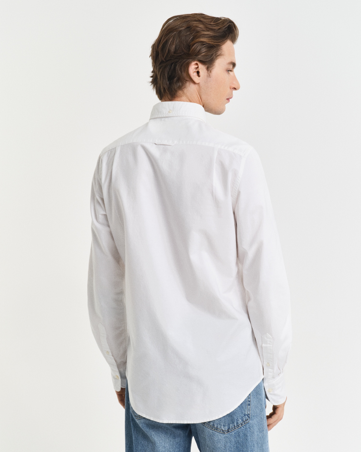 Gant Langarmhemd »Slim Fit Oxford Hemd strukturiert langlebig dicker«, Oxford Hemd Slim Fit