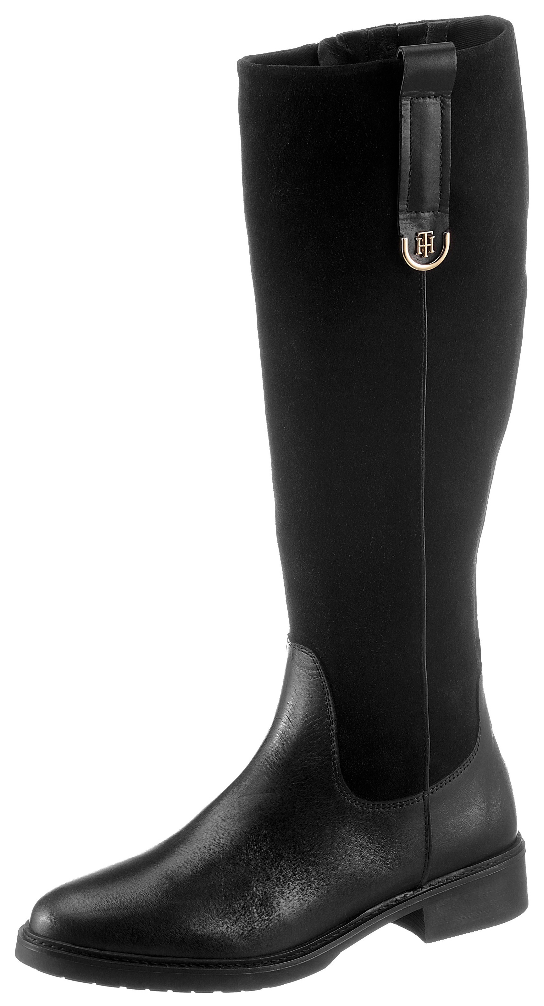 Image of Tommy Hilfiger Stiefel »TH HARDWARE SUEDE LONGBOOT«, im Materialmix bei Ackermann Versand Schweiz