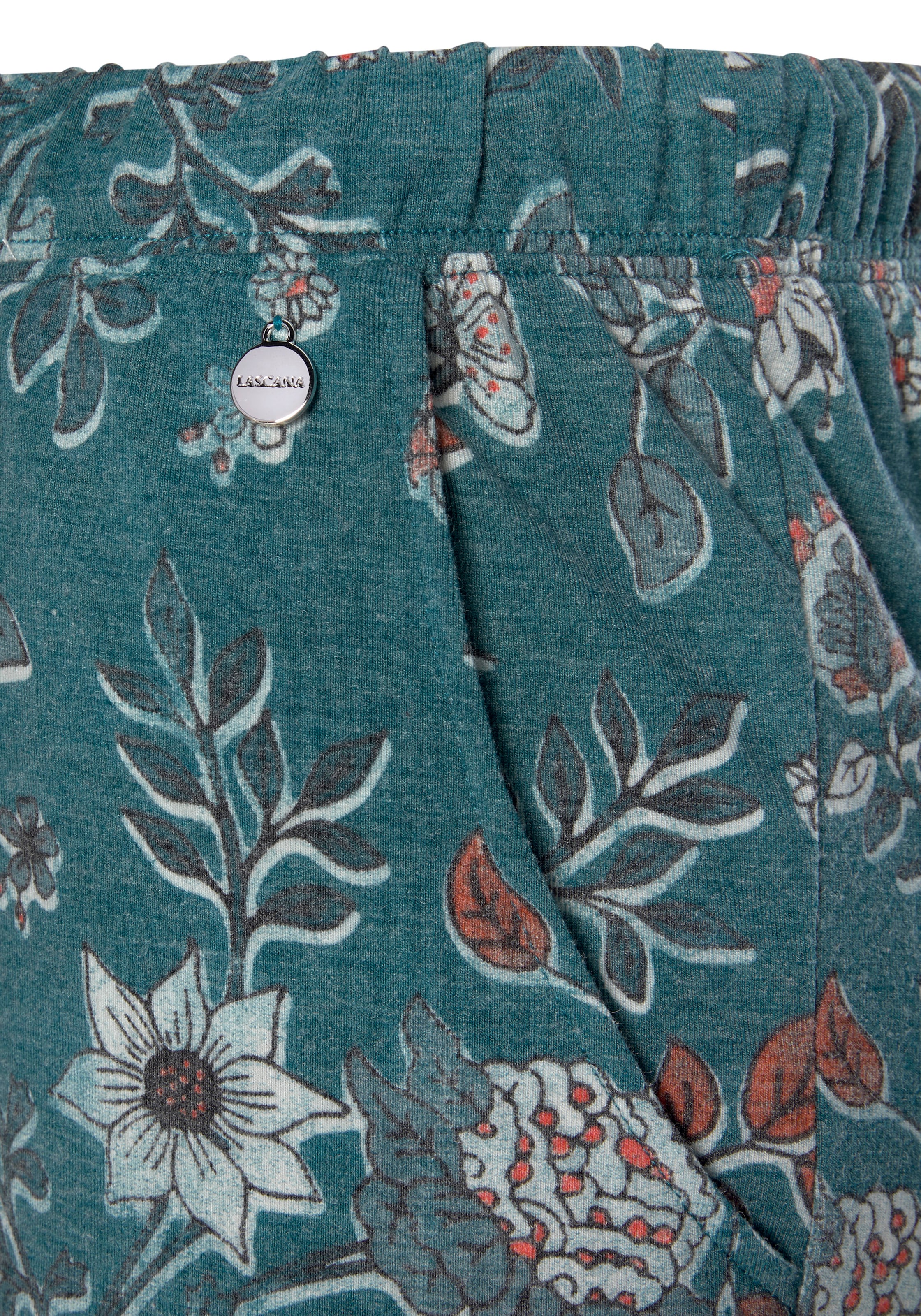 LASCANA Schlafshorts, im Blumen Allover-Druck