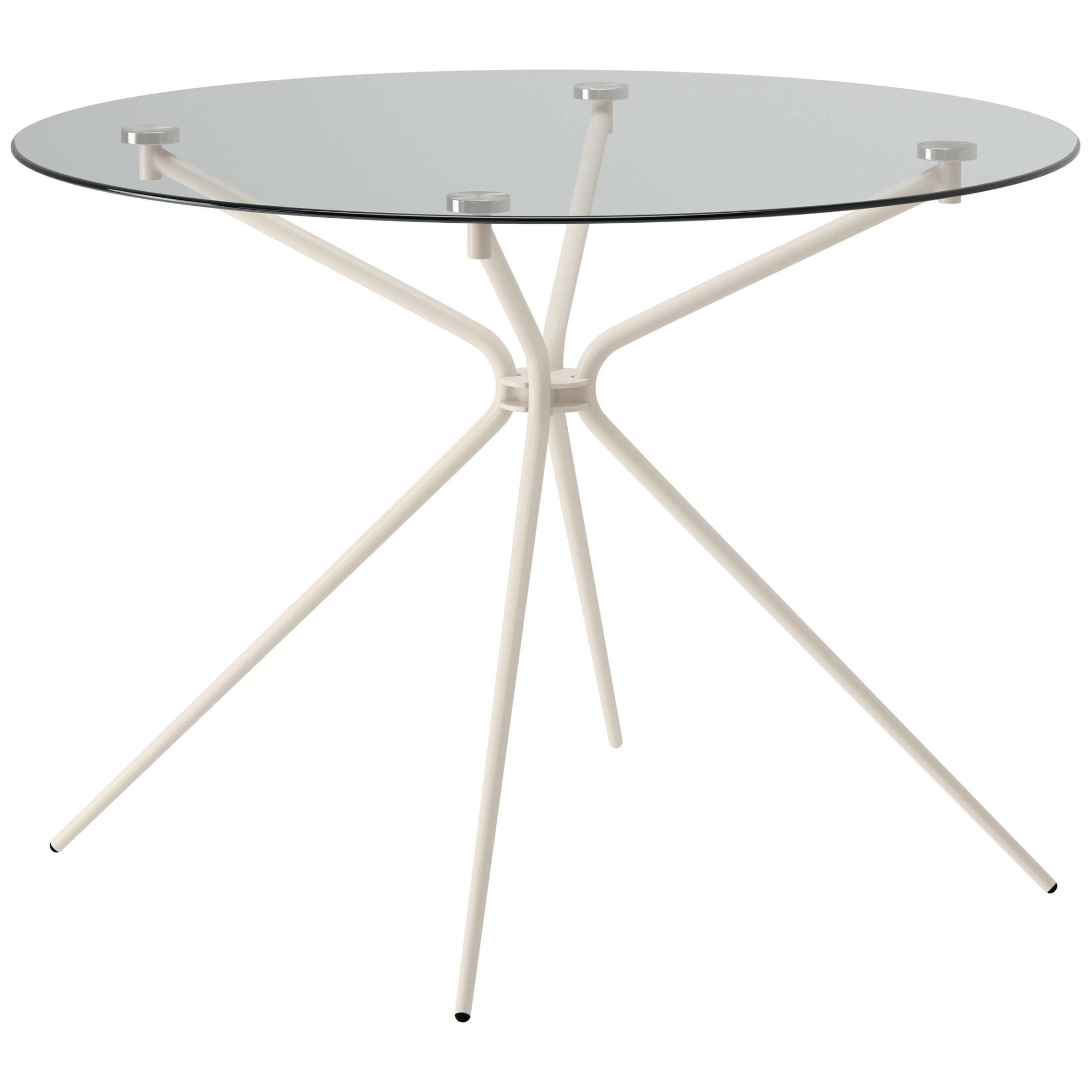 GOODproduct Table de salle à manger »Silvi, TOPSELLER!« Table à manger, table en verre, table de cuisine, OTTOs Choice,  rond, Ø110 cm, cadre métallique