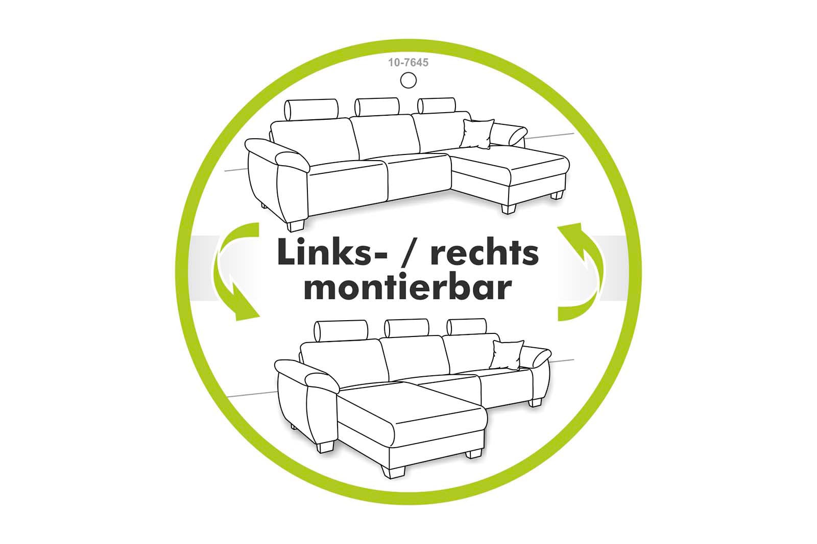 Jockenhöfer Gruppe Canapé d'angle »Spotlight XL L-Form, B: 261 cm« avec fonction couchage, coffre sous le lit, lumière et 2 coussins décoratifs