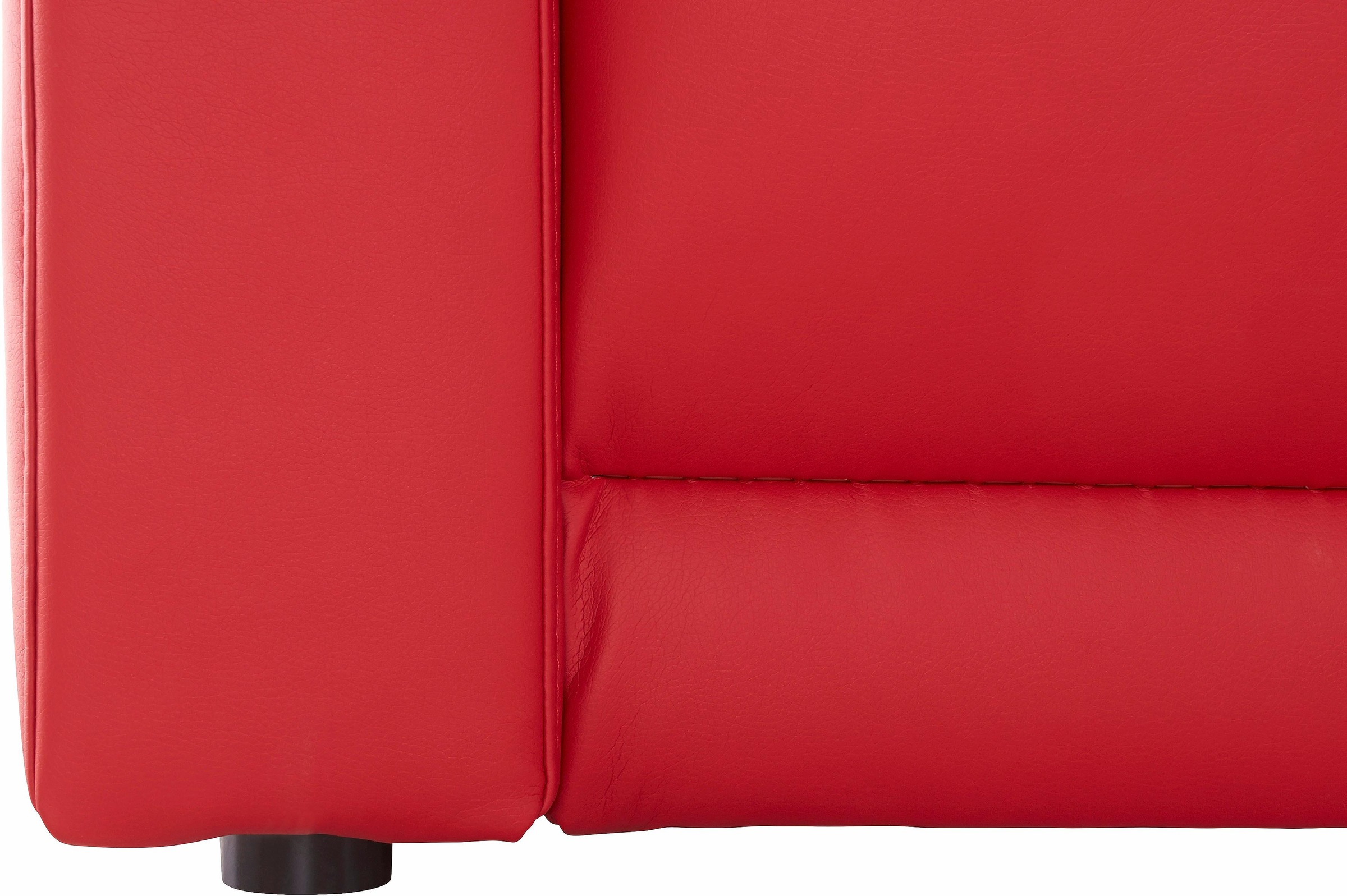 DOMO collection Ecksofa »Ava mit moderner Sitzheftung & toller Doppelnaht, komfortabel, L-Form«, mit Recamiere, inkl. Federkern, wahlweise mit Kopfteilverstellungen