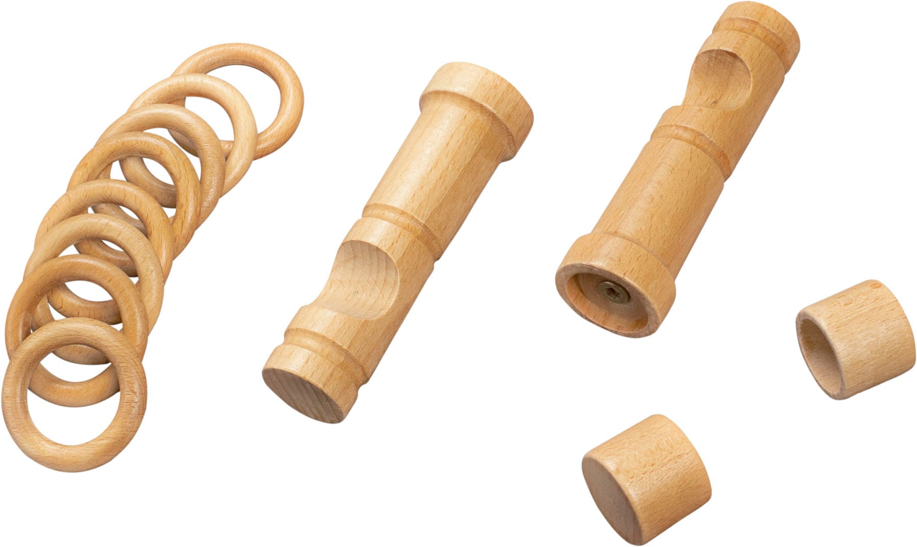 SN DECO GROUP Gardinenstange »Cafiro« 1 läufig-läufig Fixmass 28 mm, Holz, verschiedene Längen und Farben, Komplettset