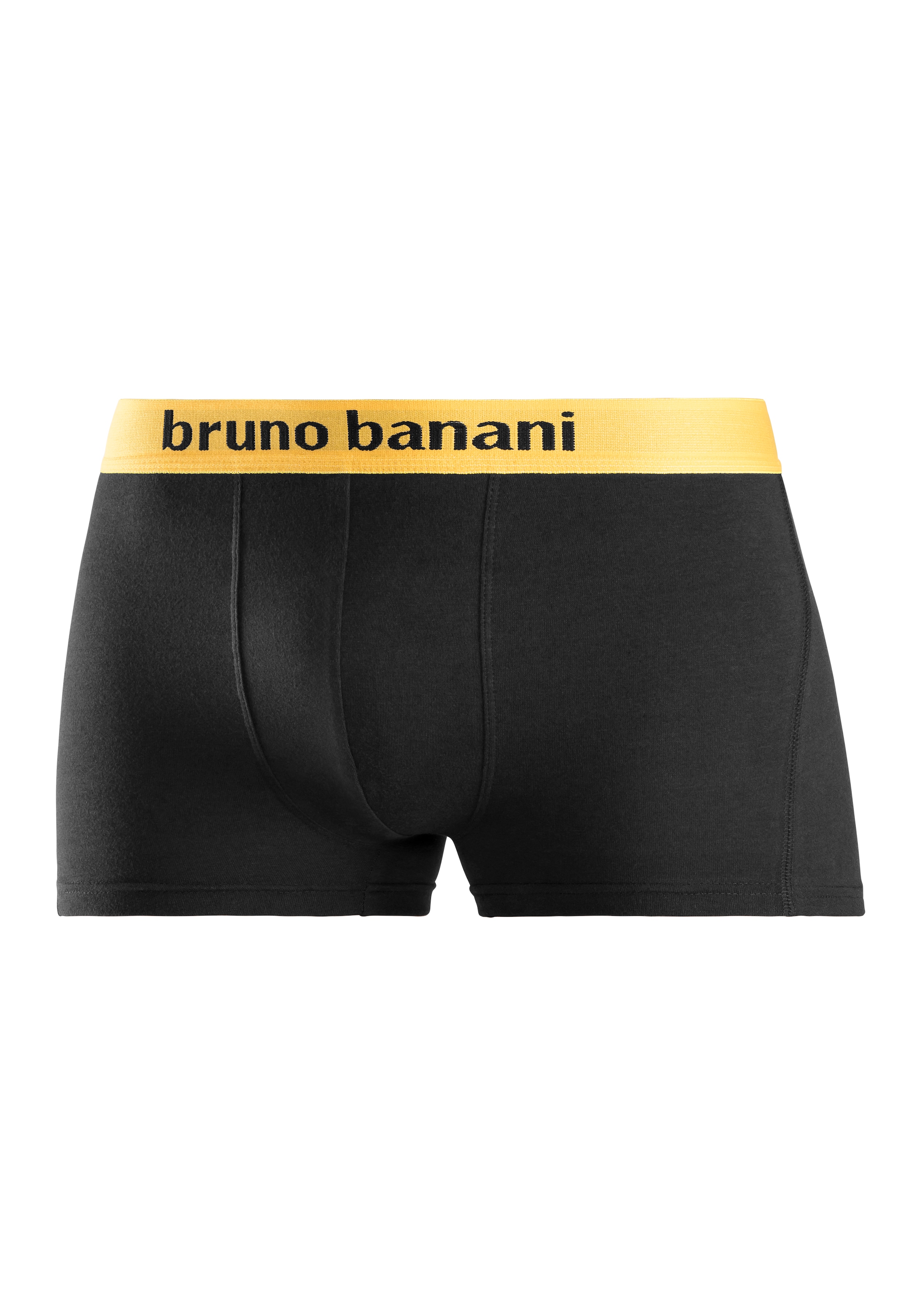Bruno Banani Boxer »Boxershorts für Herren«, (Packung, 4 St.), mit farbigen Marken-Schriftzug am Bündchen