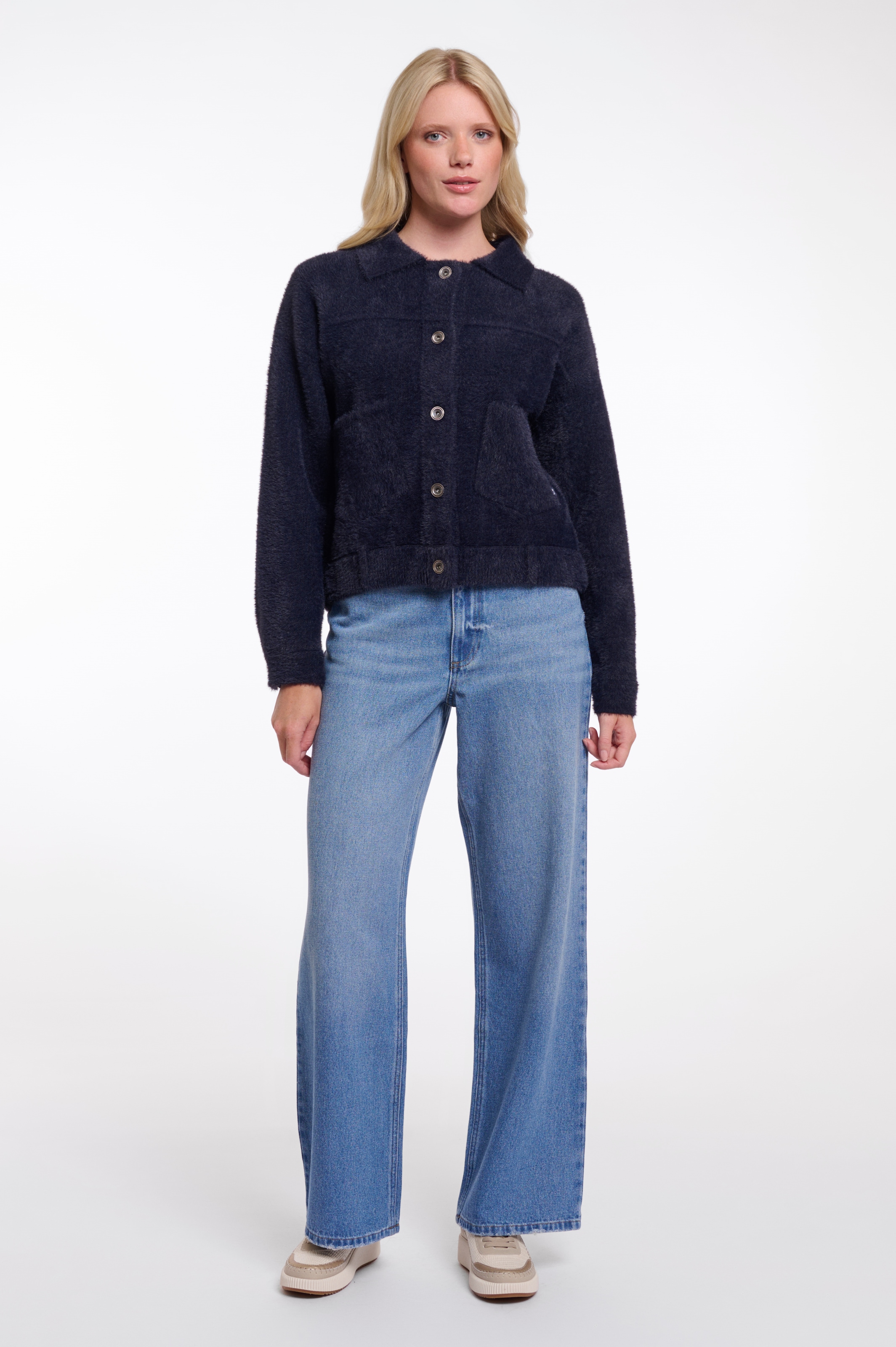 Rino & Pelle Strickjacke »BUBBLY« mit flauschiger Optik