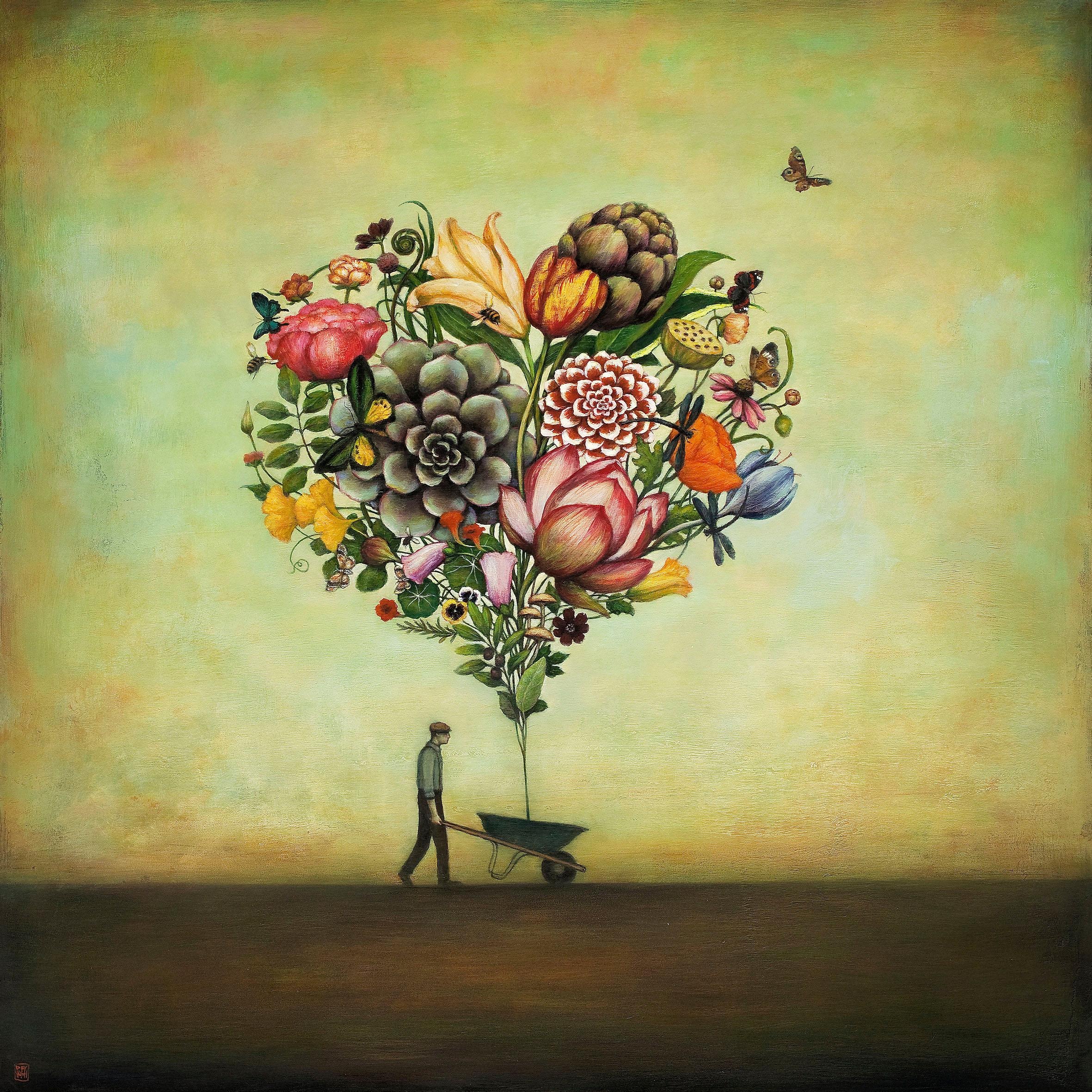 my home Kunstdruck »DUY HUYNH / Grosses Herz«, (auf Leinwand 50/3,5/50 cm) kaufen
