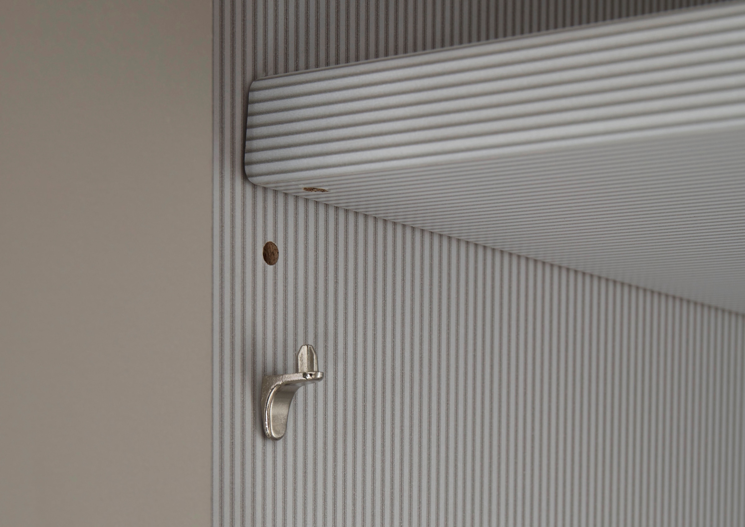 WIEMANN Armoire à portes pliantes »Ohio, Kleiderschrank, Schrank, Garderobe, mit Glasfront, 300 cm« inklusive Einlegeböden & Kleiderstangen, 2 Höhen, MADE IN GERMANY,  inklusive Türdämpfung, hochwertige Glasfront