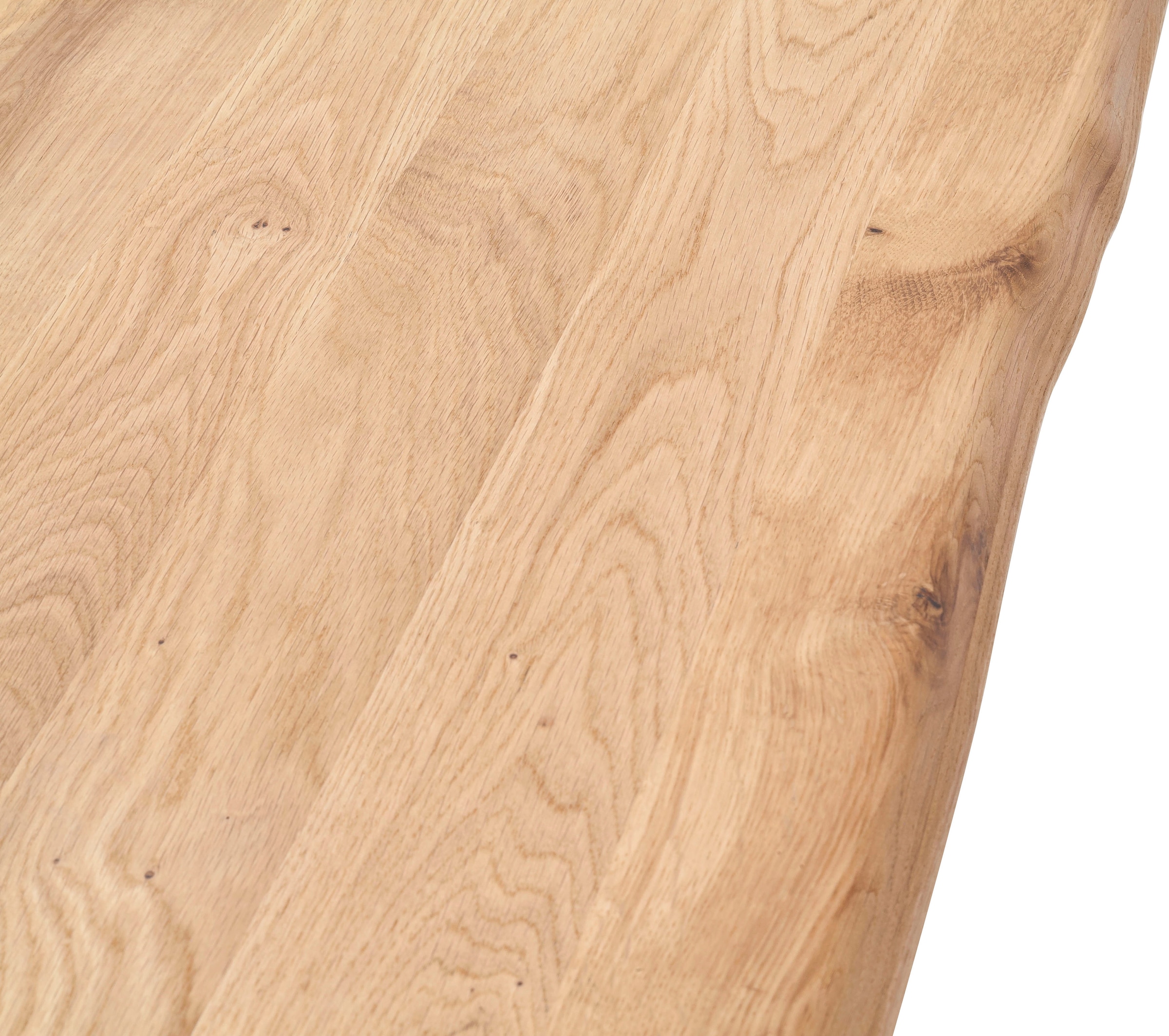 MCA furniture Esstisch »Greta«, Esstisch Massivholz mit Baumkante, gerader Kante oder Tischplatte