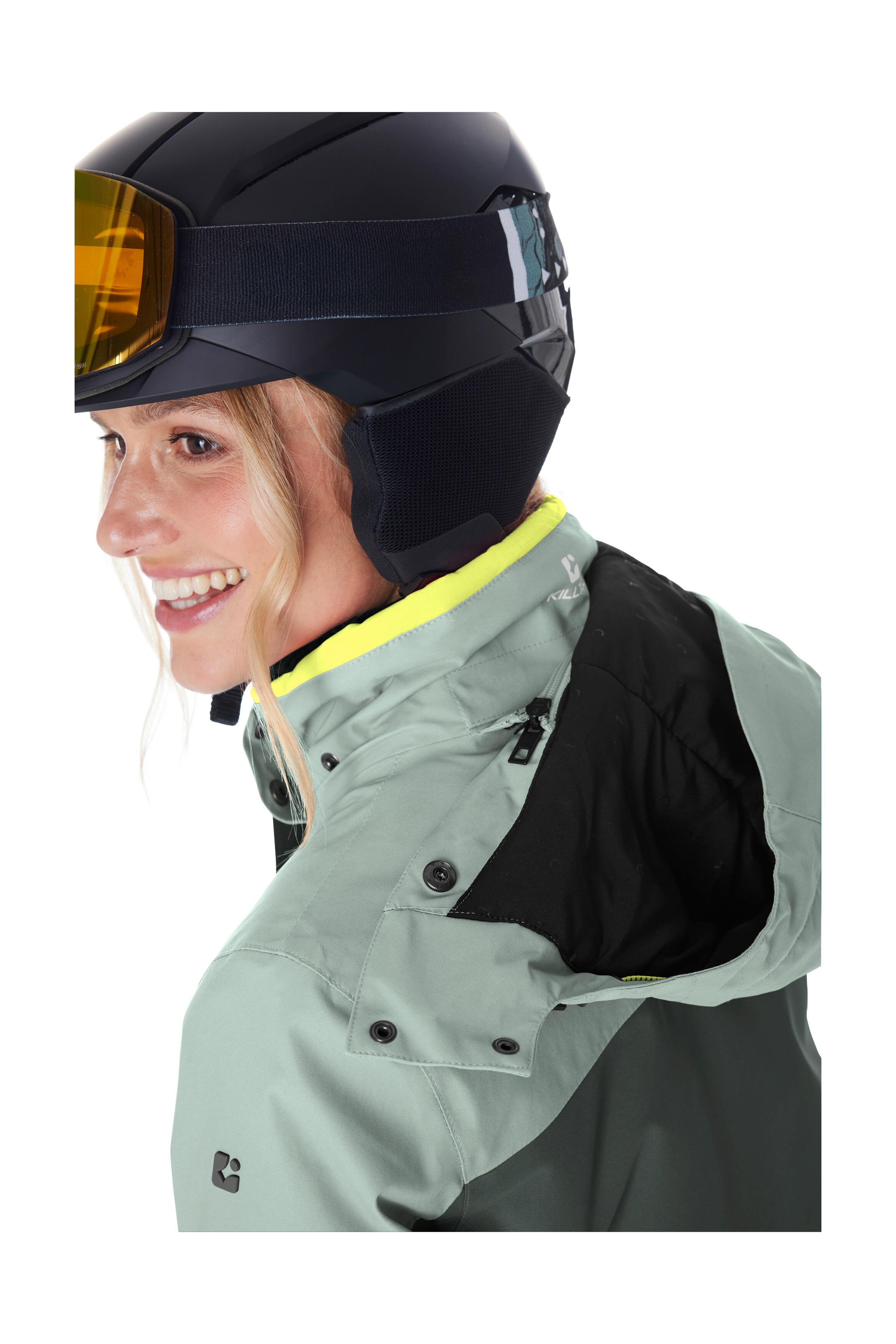 Killtec Skijacke »KSW 67 WMN SKI JCKT« Damen Skijacke: wasserdicht, atmungsaktiv, abnehmbare Kapuze