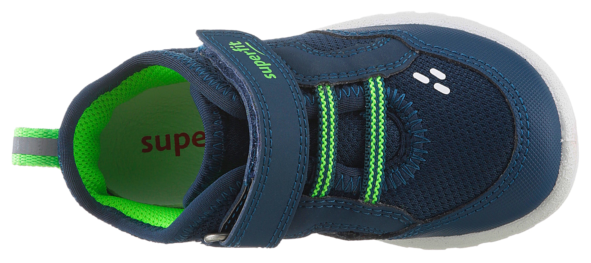 Superfit Klettschuh »SPORT7 MINI WMS: mittel«  Sneaker zum Schlupfen, unifarben, Grössenschablone zum Download