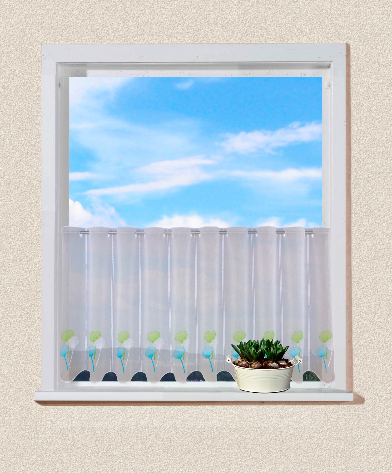 Image of VHG Scheibengardine nach Mass »Fia«, (1 St.), Stablöcher bei Ackermann Versand Schweiz