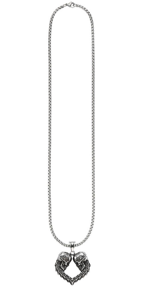 Bruno Banani Kette mit Anhänger »Schmuck Geschenk Venezia Gothic Herz Totenkopf, B4117N/20/00/55«