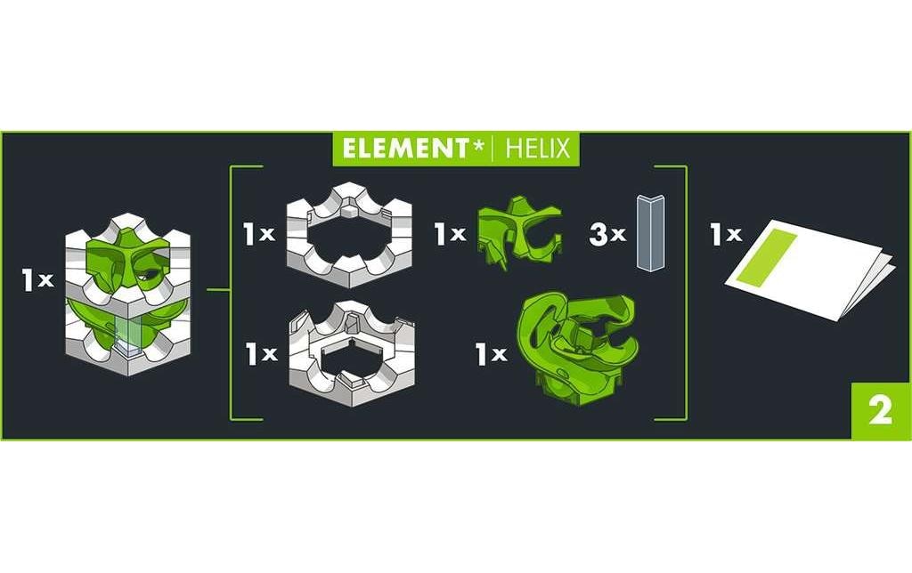 Ravensburger Kugelbahn »Zubehör GraviTrax Pro Element Helix«, (2 tlg.)