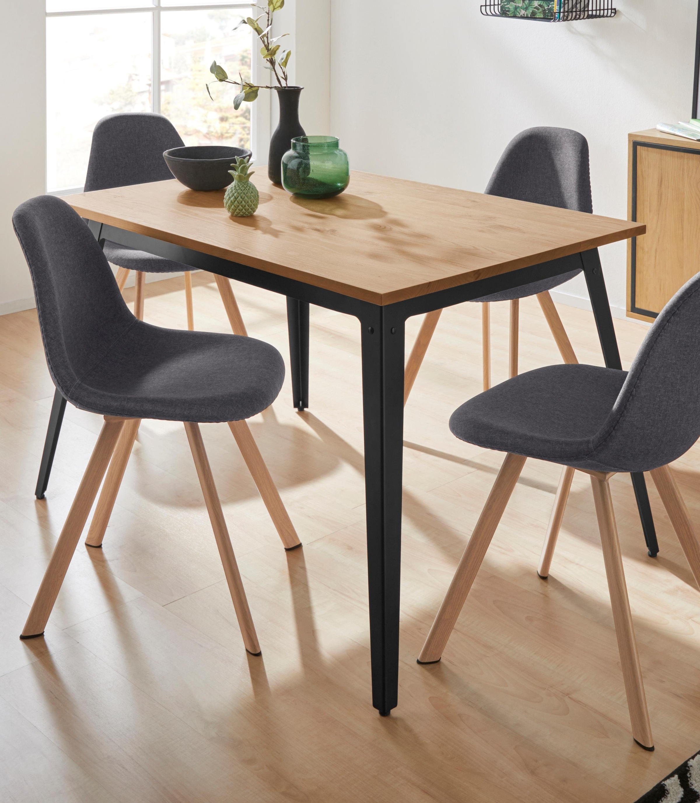 Image of INOSIGN Esstisch »Malu«, aus massivem Kiefernholz, in unterschiedlichen Tischbreiten erhältlich bei Ackermann Versand Schweiz