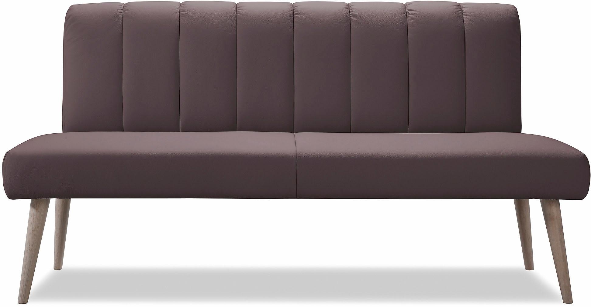 exxpo - sofa fashion Sitzbank »Costa, moderne Rückensteppung, bequem und elegant, hoher Holzfuss«, hochwertige Detailverarbeitung, Frei im Raum stellbar
