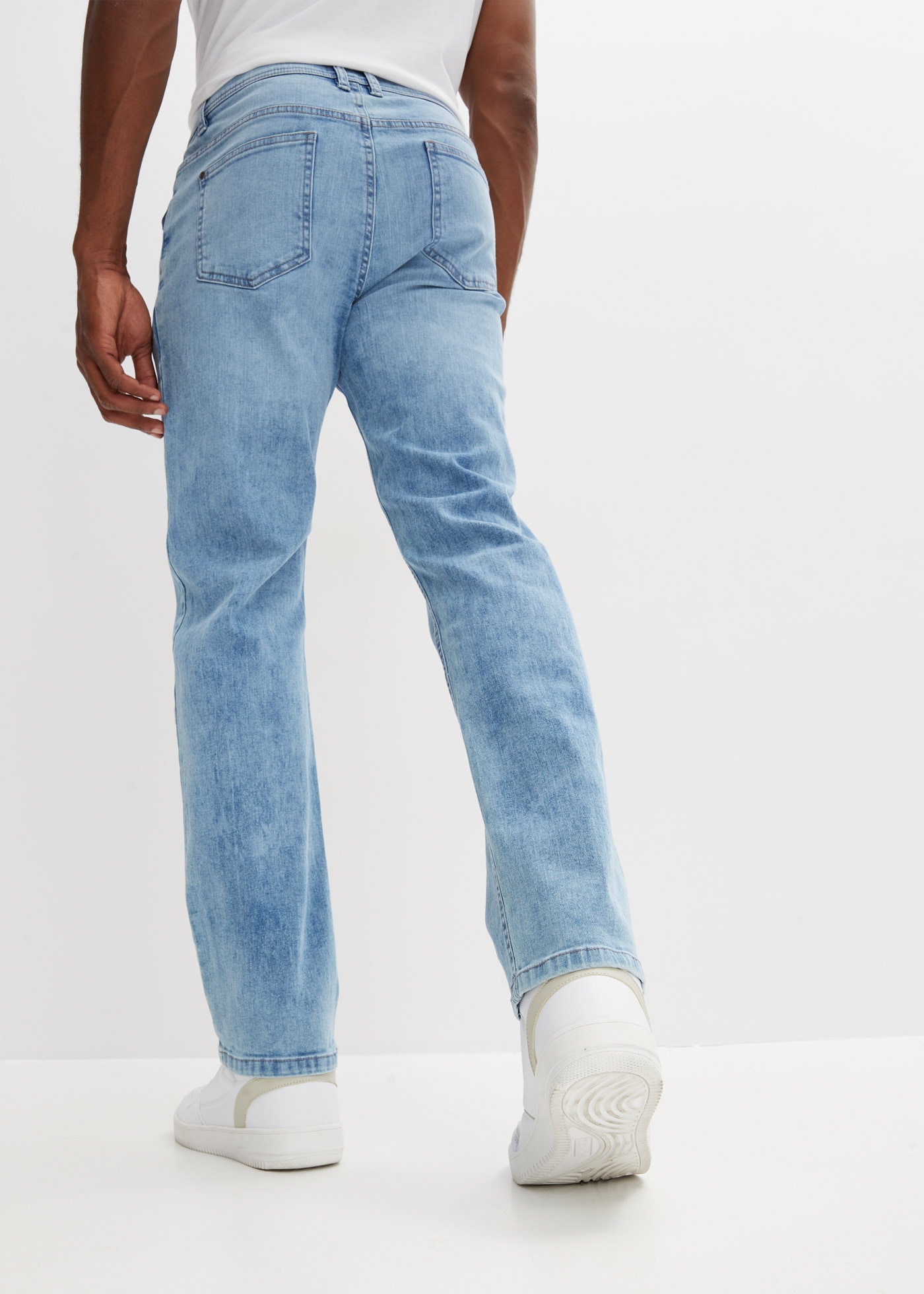 Image of bonprix Regular-fit-Jeans "Regular Fit Stretch-Jeans m. Komfortschnitt, Straight" mit Stretch-Material, Komfortschnitt, im Vintagelook