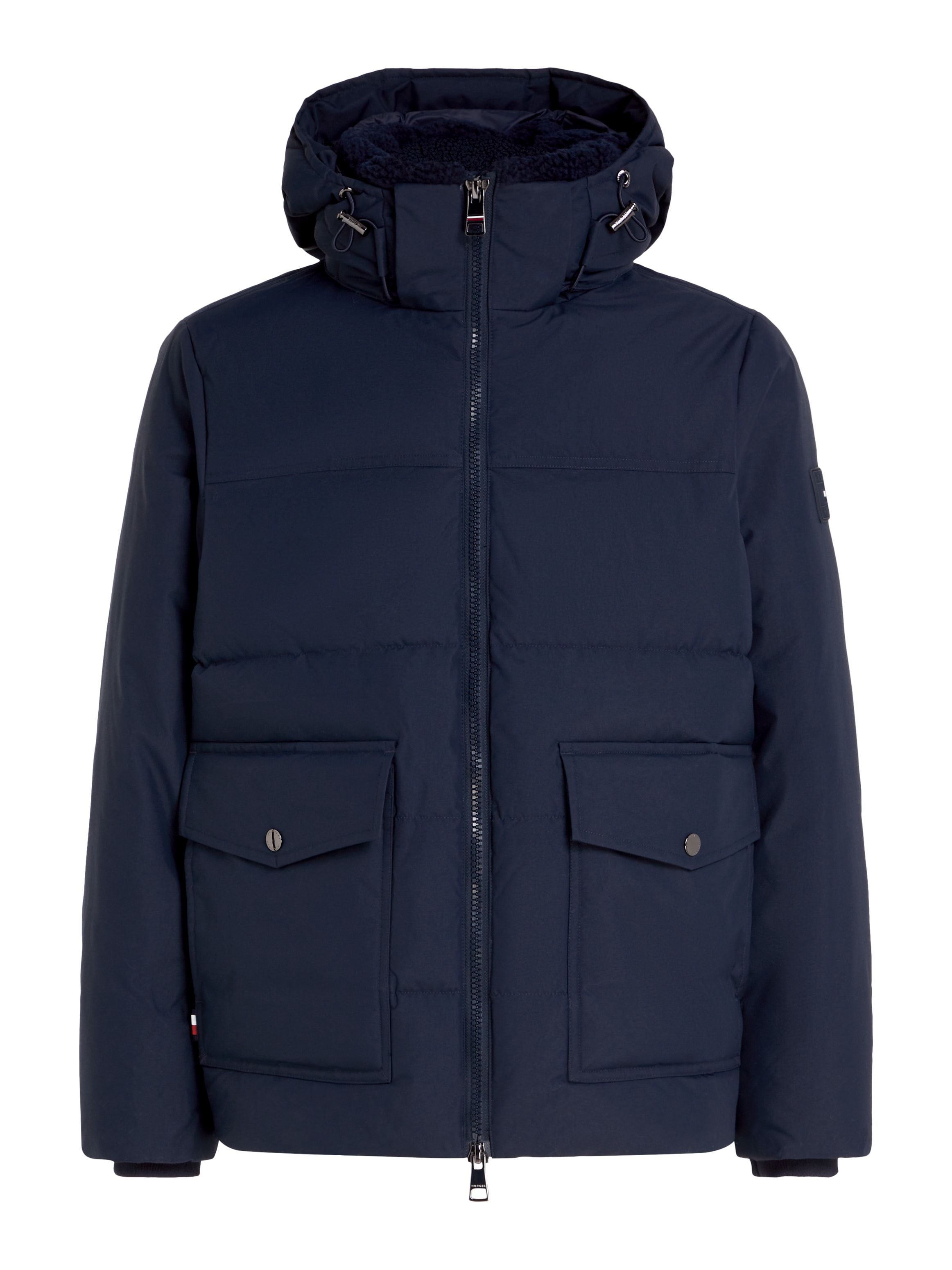 Tommy Hilfiger Parka »ROCKIE UTILITY HOODED JACKET«, mit Kapuze, Abnehmbare Kapuze mit Kordelzug, 2-Wege-Reissverschluss