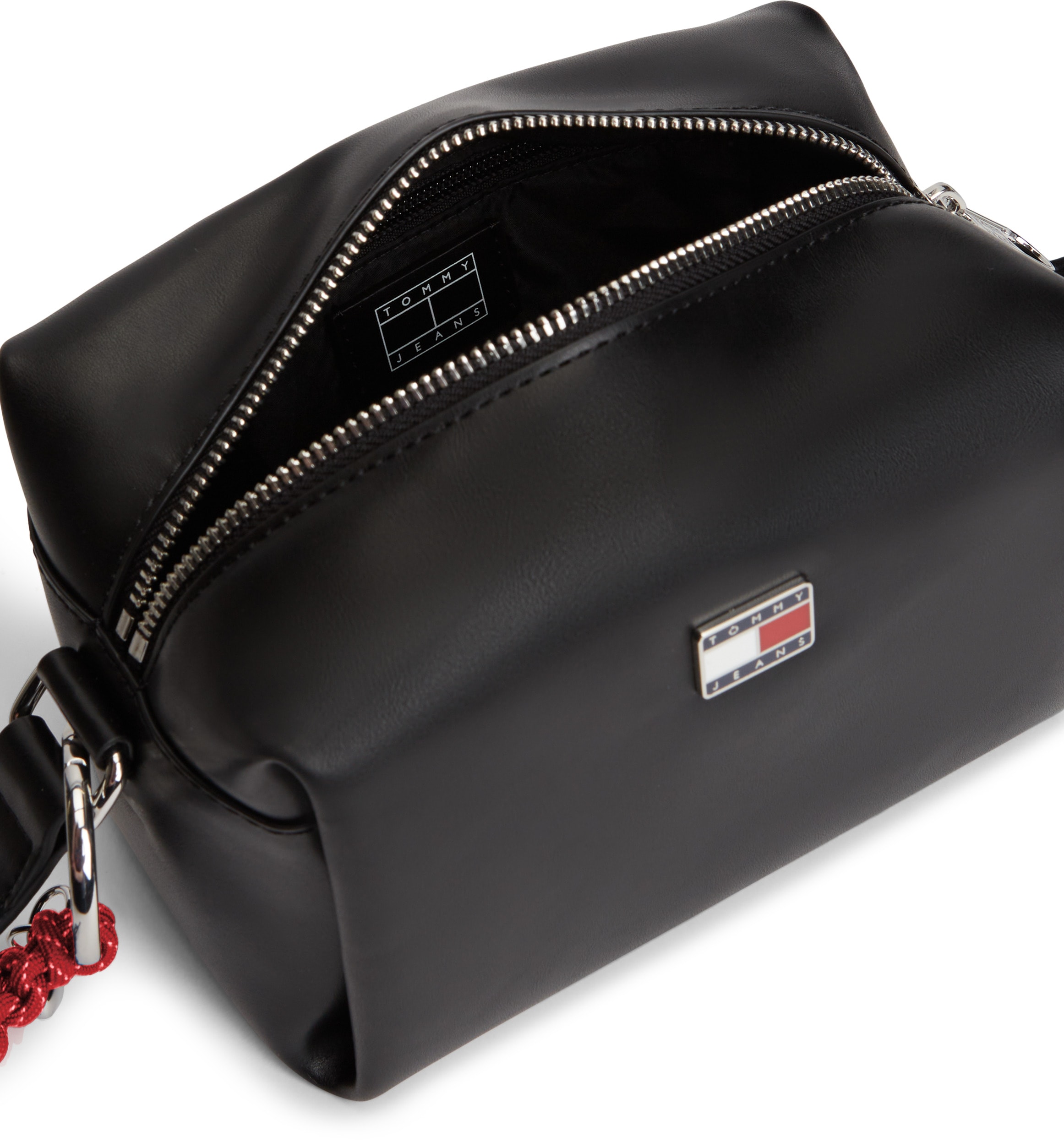Tommy Jeans Mini sac »TJW CITY CHARM CAMERA BAG« Sac bandoulière femme, mini-sac, sac cross-body avec pendentif corde