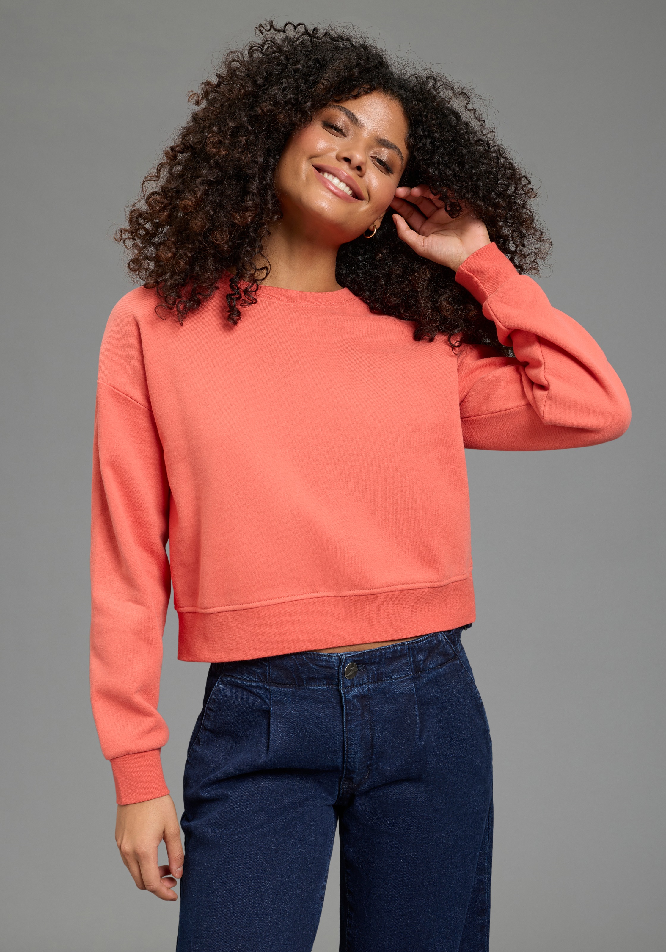 Image of Laura Scott Sweatshirt, Cropped Form