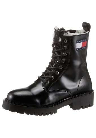 Tommy Jeans Winterboots »WARMLINED LACE UP BOOT«, mit seitlicher Logo-Flag kaufen