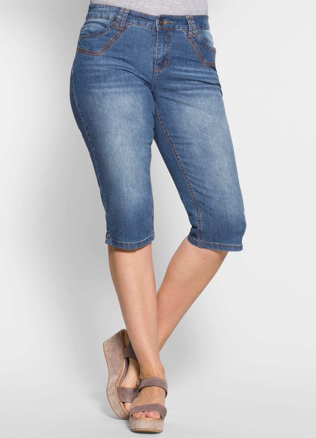 Image of Sheego Caprijeans 1 tlg.