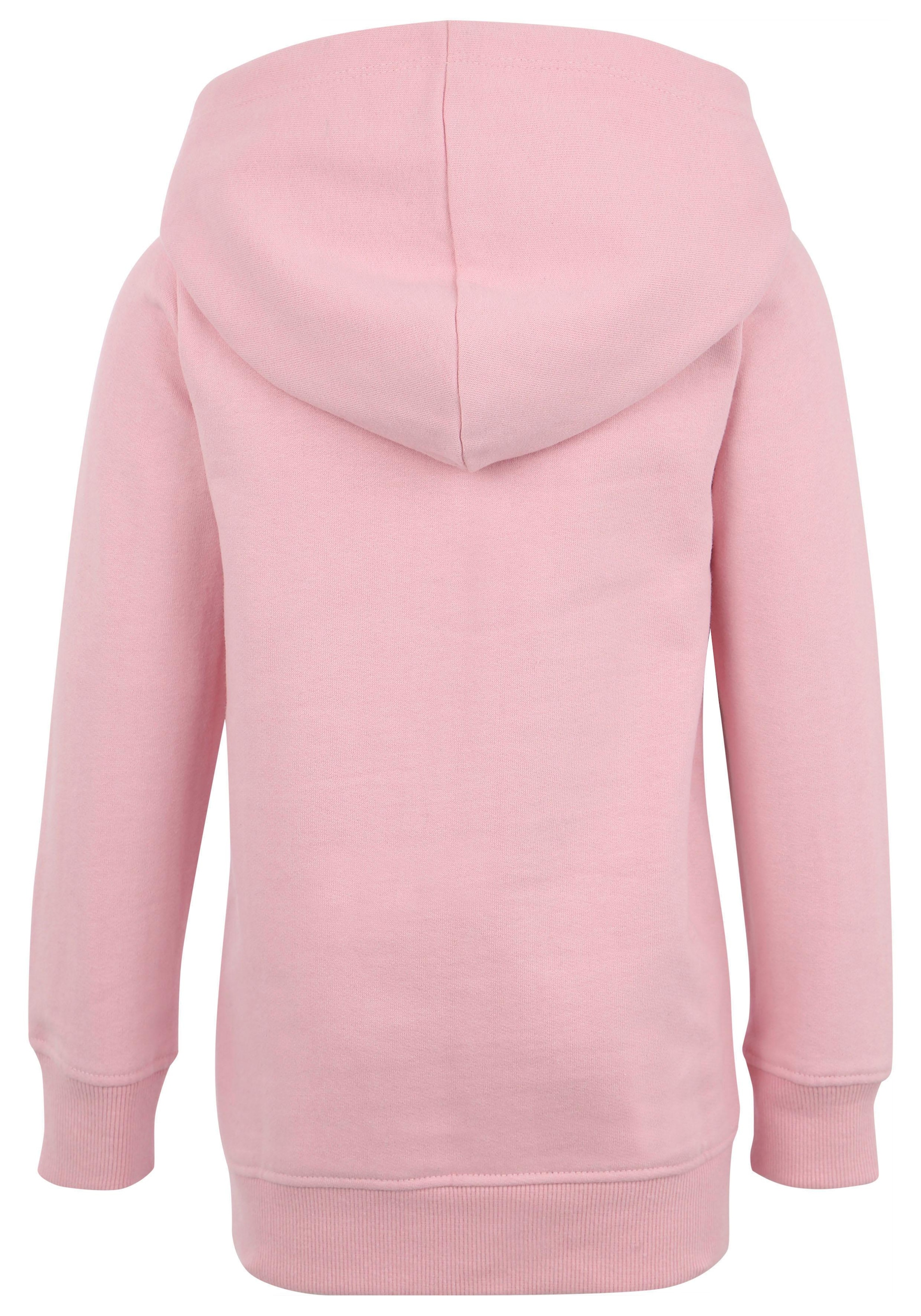 KIDSWORLD Longsweatshirt »für kleine Mädchen«, Langarm, bedruckt, mit Kapuze, aus angerauter Sweatware