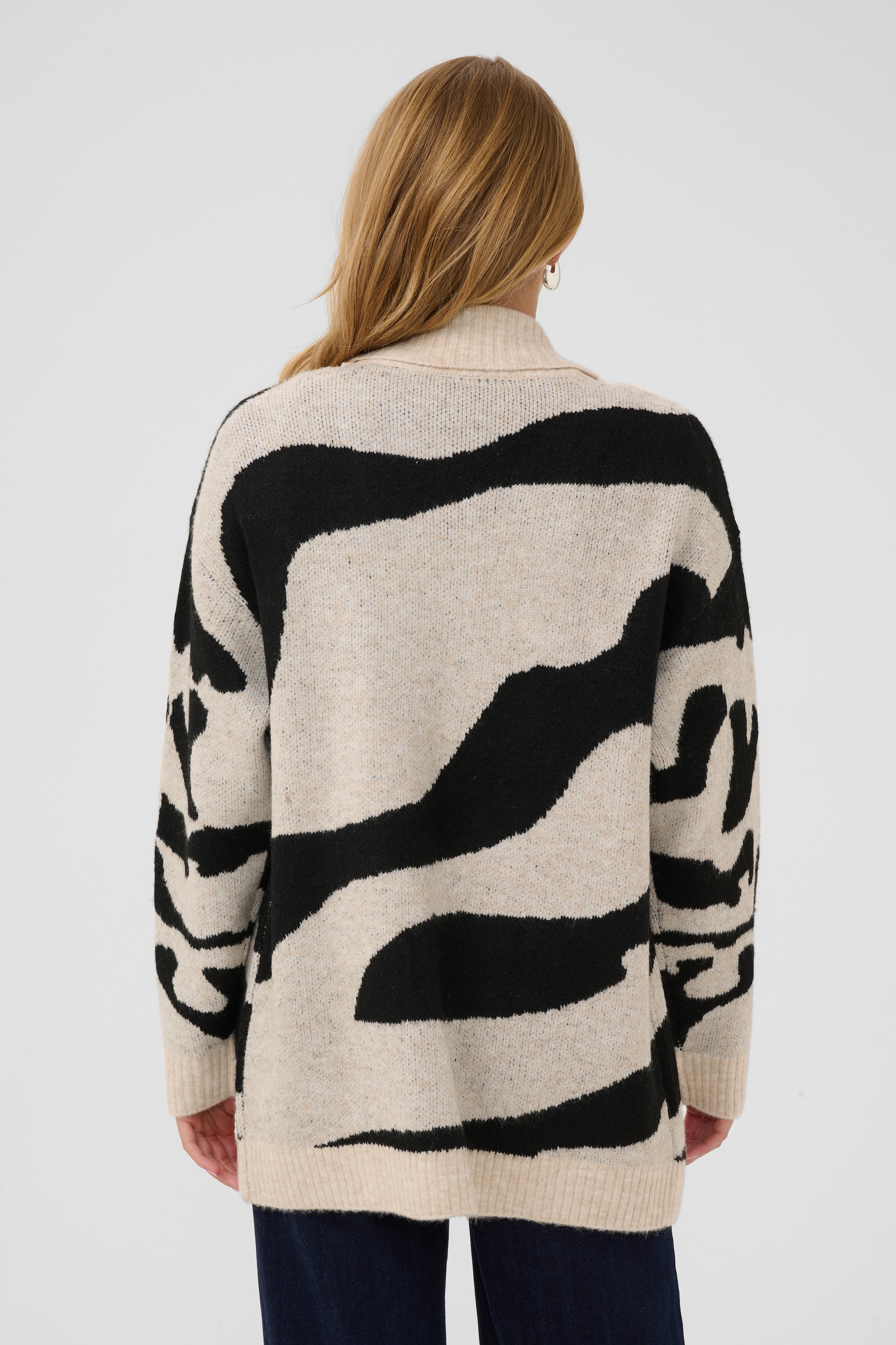 Saint Tropez Veste en tricot »MallieSZ Open Cardigan« mélange de matériaux, coupe ample