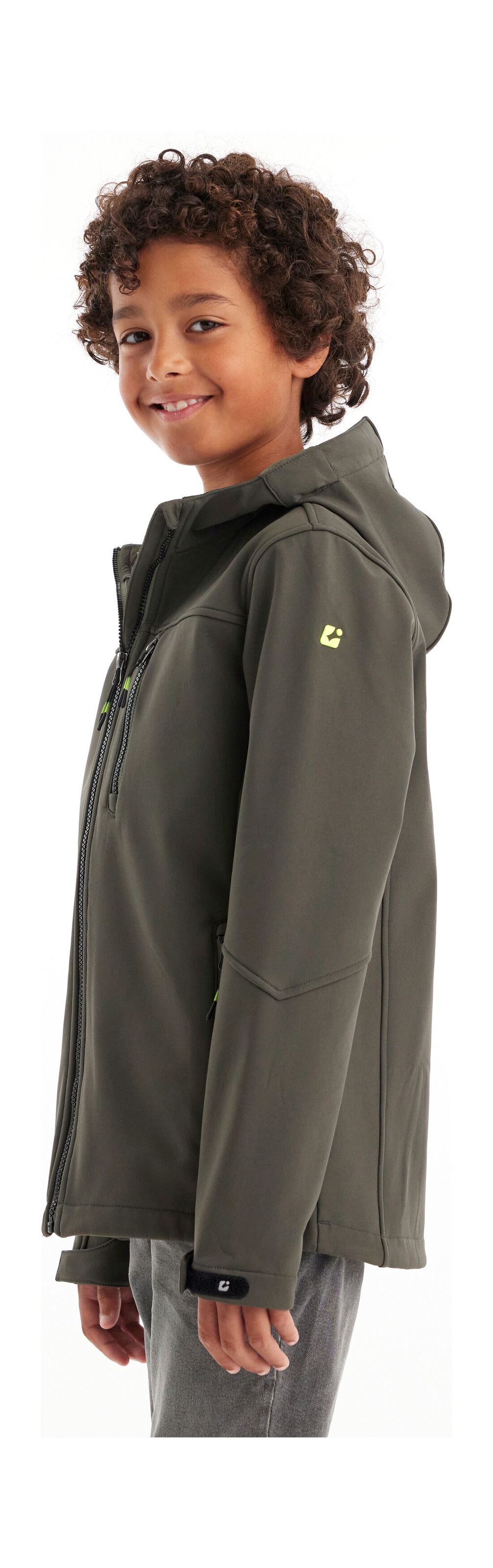 Killtec Softshelljacke »Jungen Softshelljacke«, Wasserabweisende Softshelljacke mit Fleece und verstellbaren Details
