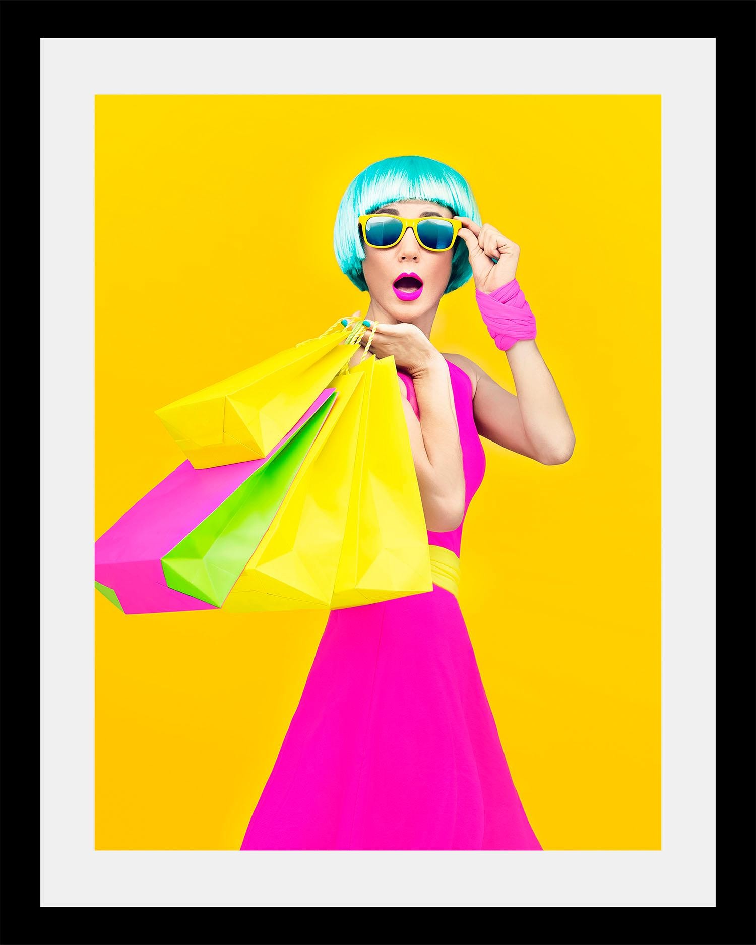 Image of queence Bild "Frau" Bilder von Frauen Frau Humor Kunst HD Premium Poster-Druck inkl. Holzrahmen