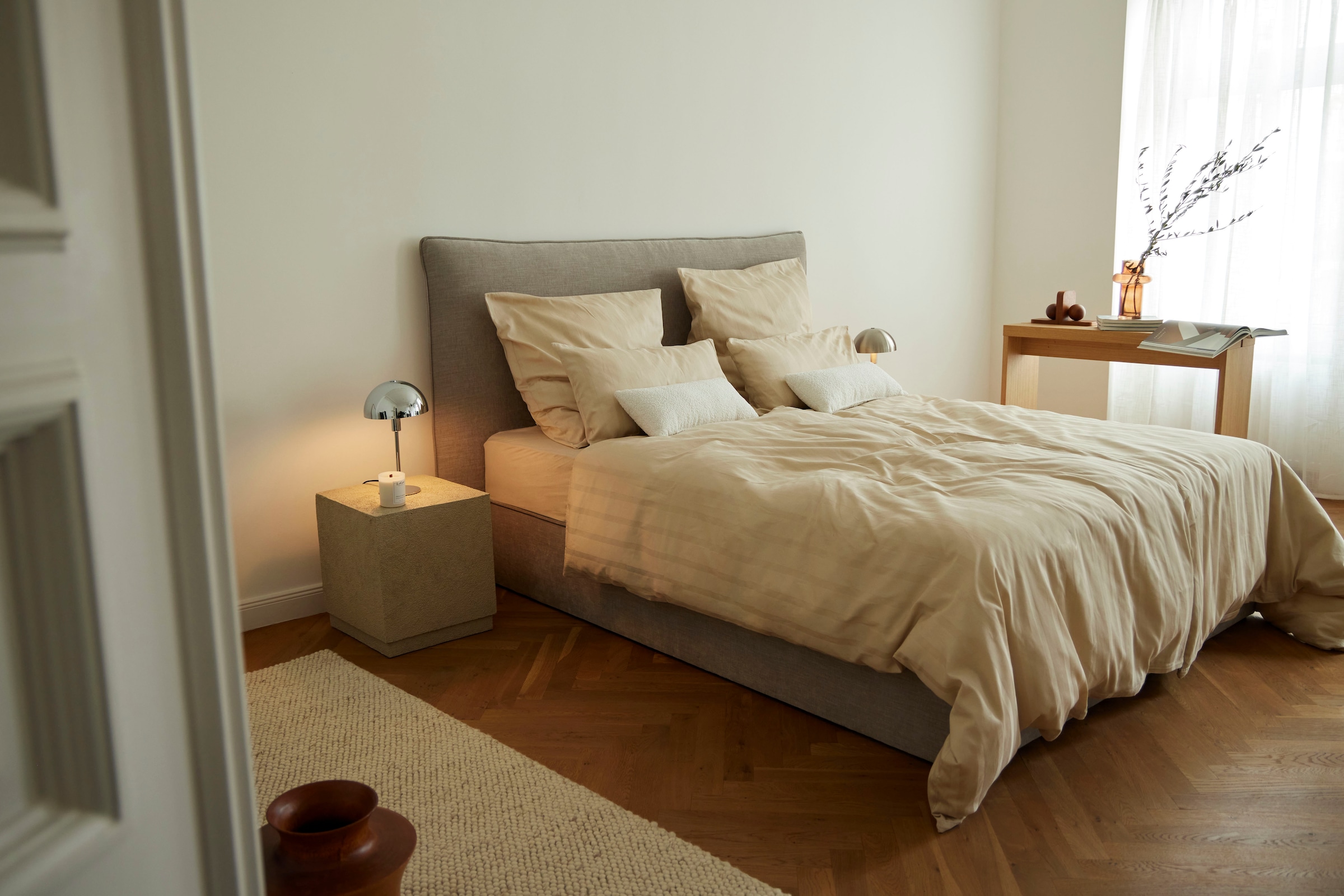 LeGer Home by Lena Gercke Bettwäsche »Leonore«, Mako-Satin Streifen aus 100% Baumwolle, Grösse ab 135x200 cm