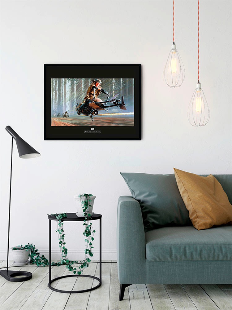 Komar Bild »Star Wars Classic RMQ Endor Speeder«, Star Wars, (1 St.), Wandbild zur Dekoration im Kinderzimmer - ohne Rahmen