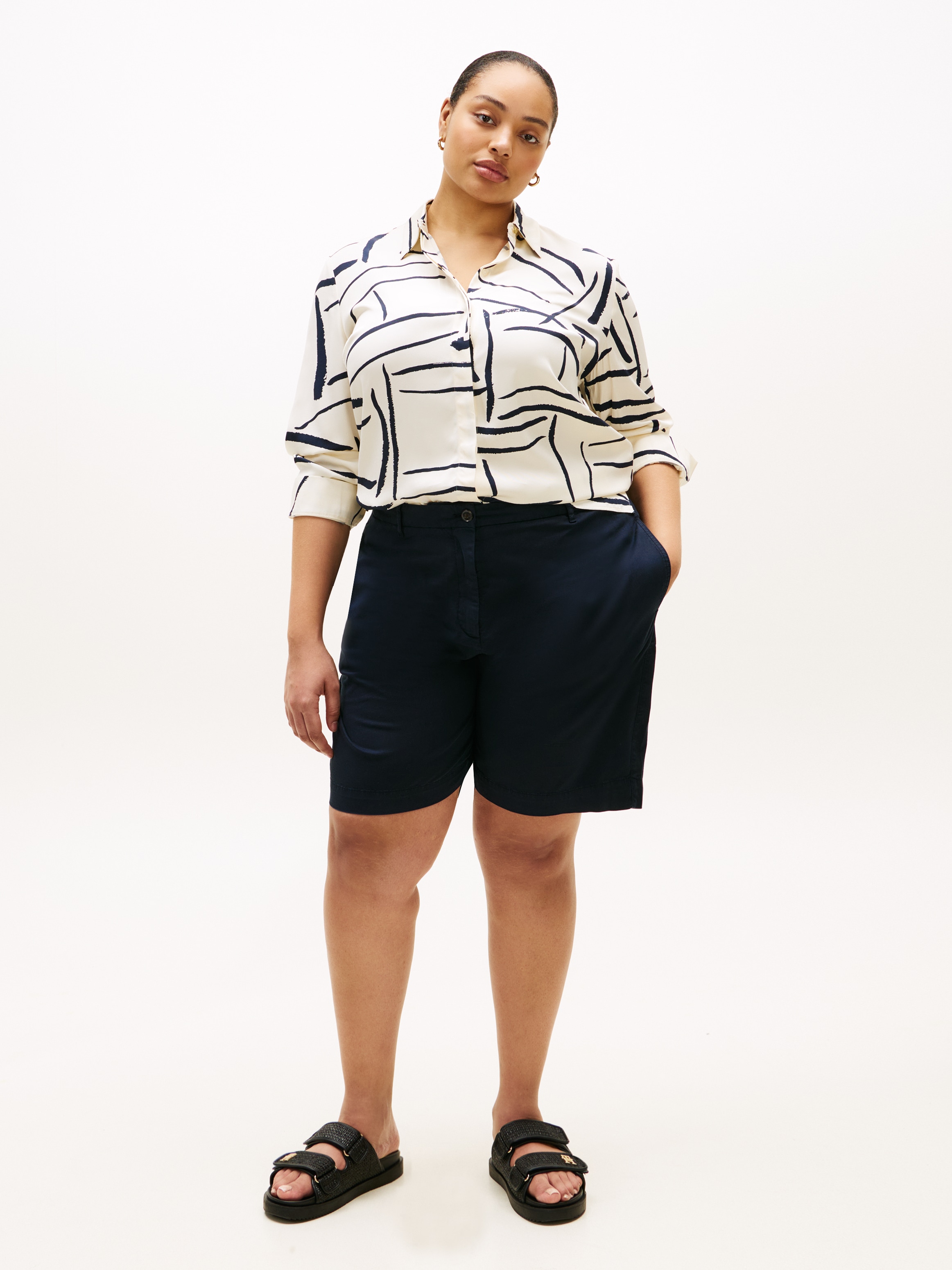 Tommy Hilfiger Curve Chinoshorts »CRV CO GMD BLEND CHINO SHORT«  in grossen Grössen