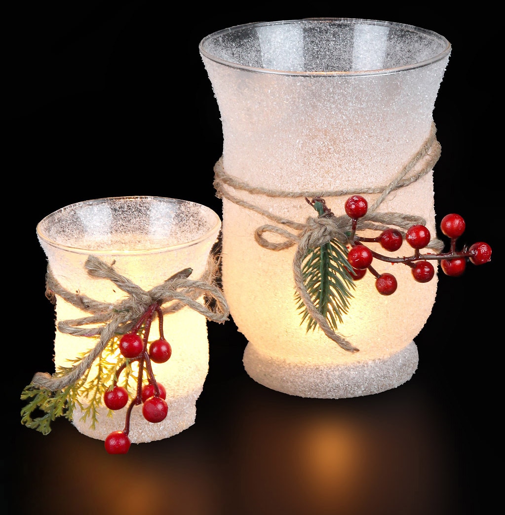 Ambiente Haus Teelichthalter »Xmas, Weihnachtsdeko«, (1 St.)