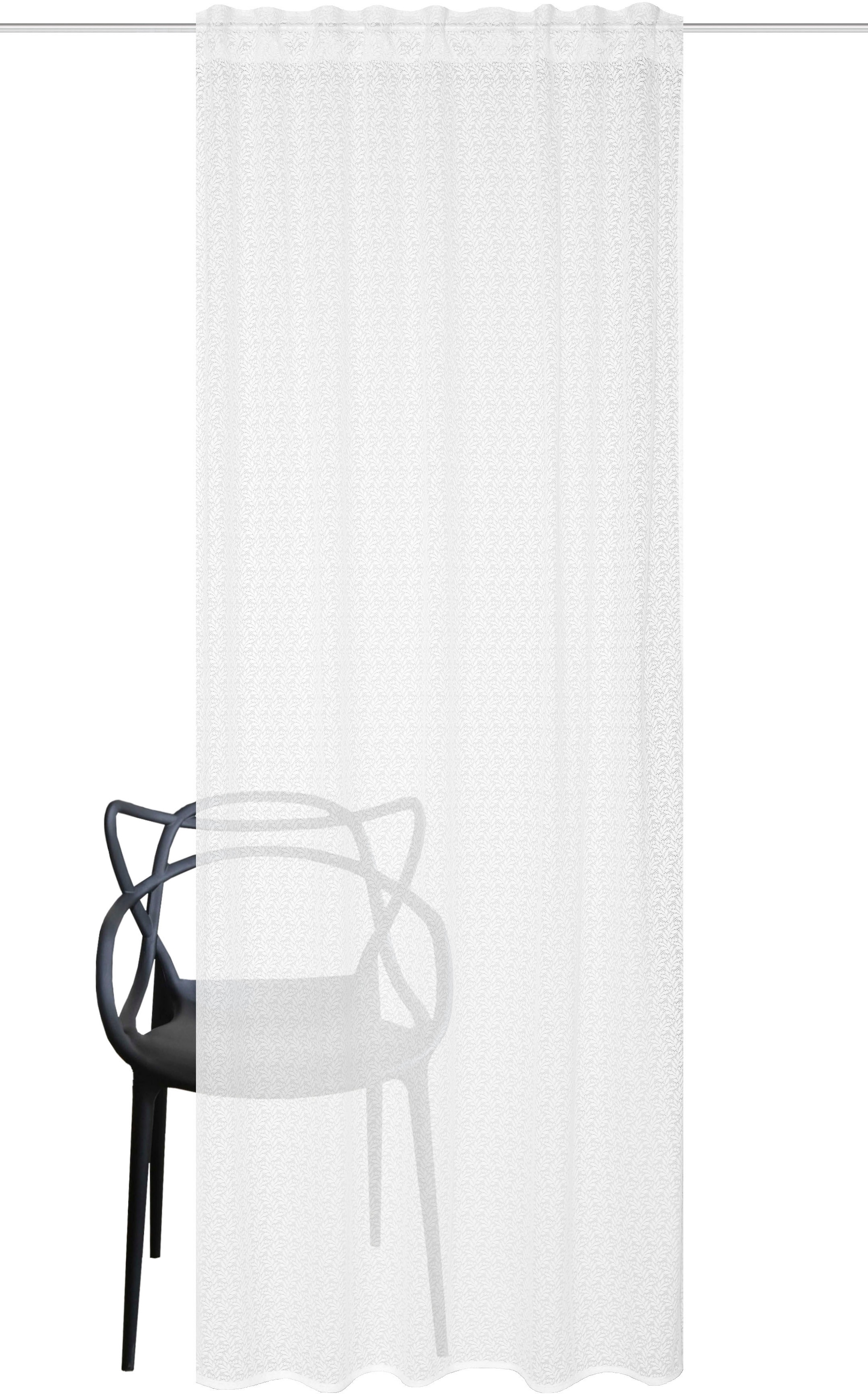 HOME WOHNIDEEN Rideau »PANILIA« Bande multifonctionnelle 1 cuis tlg. Kombibandschal PANILIA mit Raschelspitze