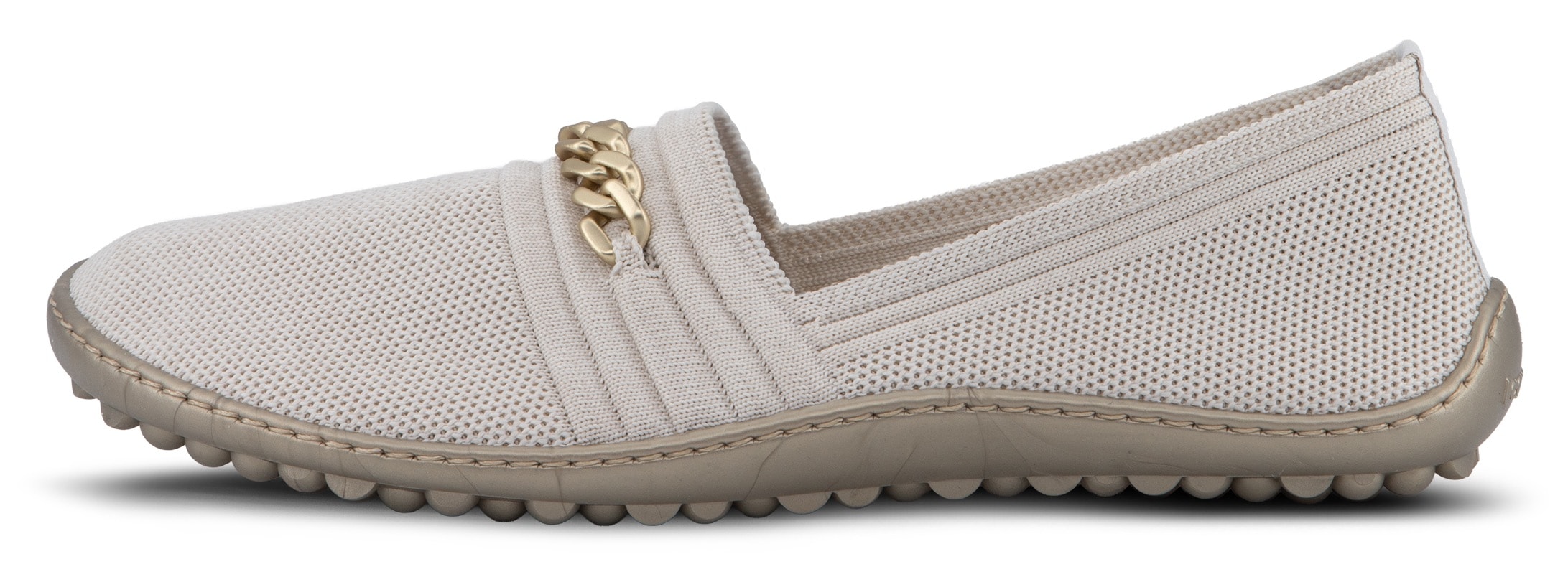 Leguano Chaussures pieds nus »LADY FAMOUS«  flats, ballerines, chaussures confort avec chaîne décorative dorée