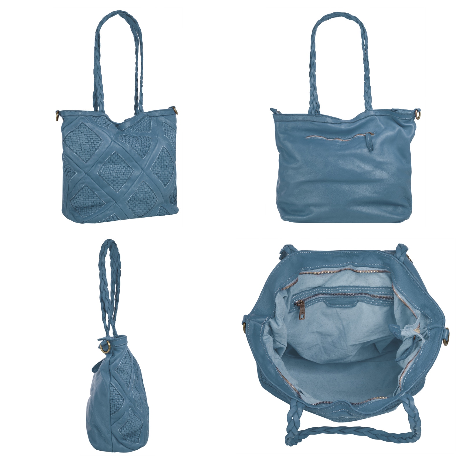 Samantha Look Shopper, echt Leder, Made in Italy