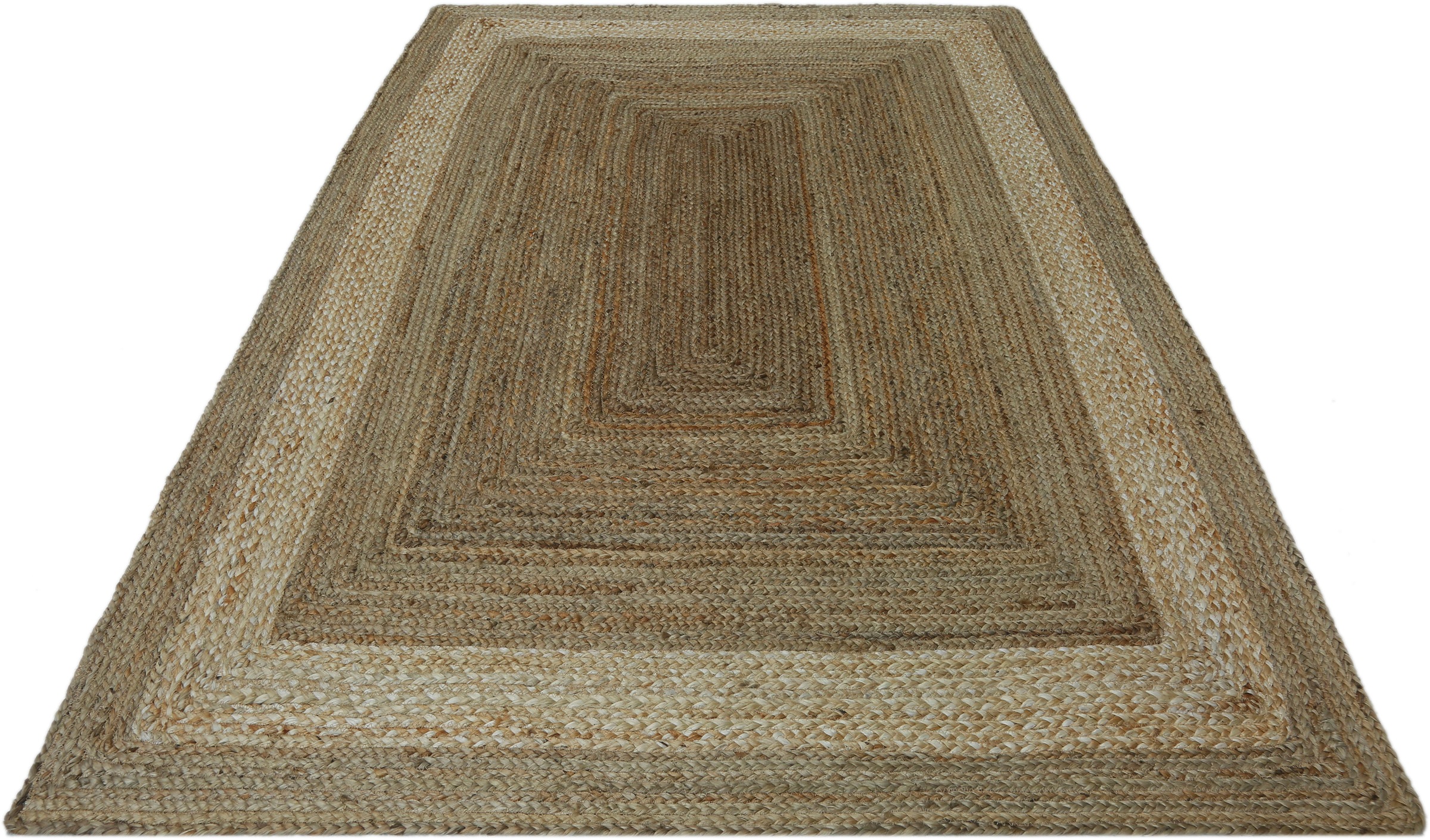 Image of my home Teppich »Jannis«, rechteckig, 10 mm Höhe, handgewebt, Naturprodukt aus 100% Jute, Bordüre, idealer Teppich für Wohnzimmer, Schlafzimmer bei Ackermann Versand Schweiz